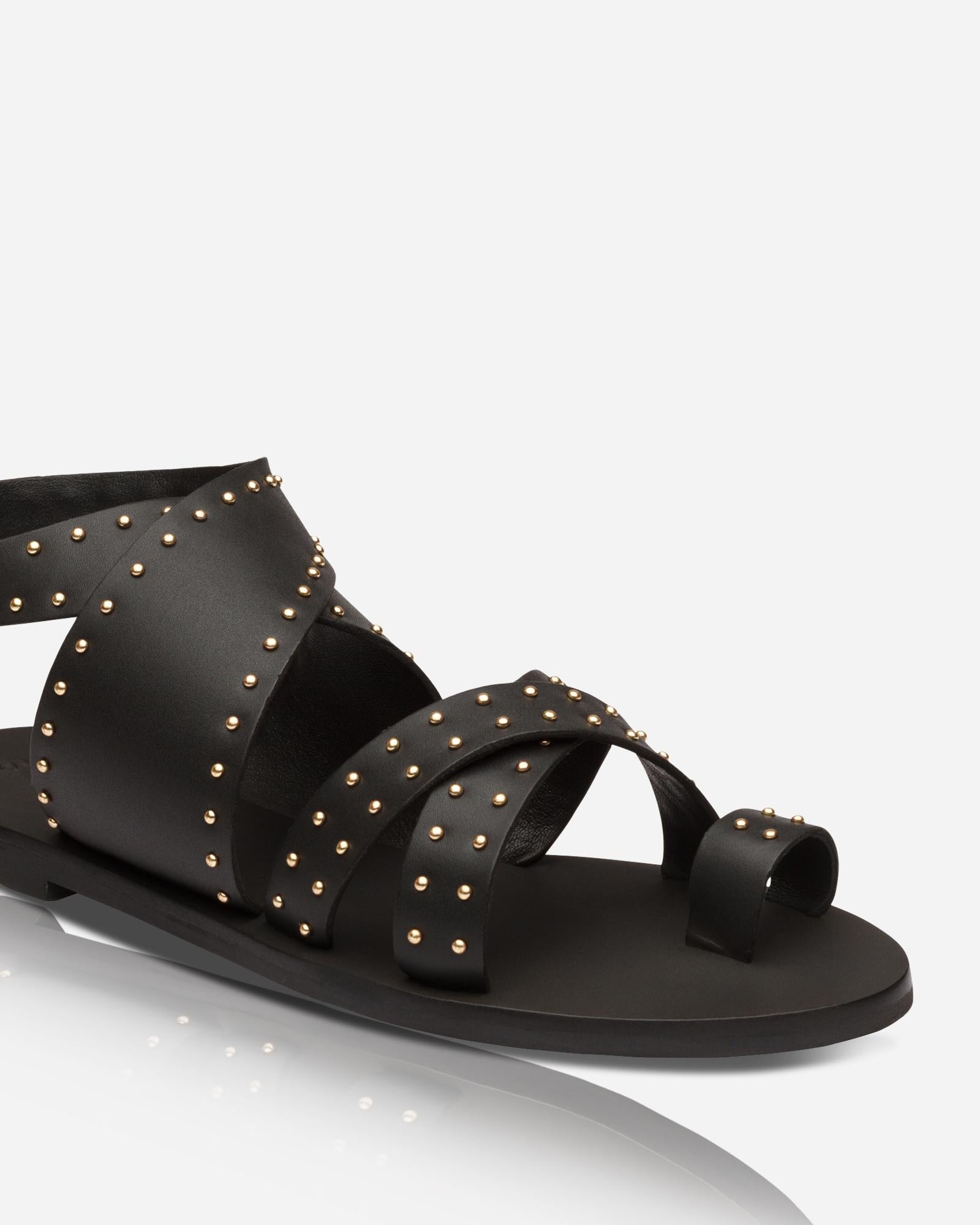 Vesper Sandal Black/Gold