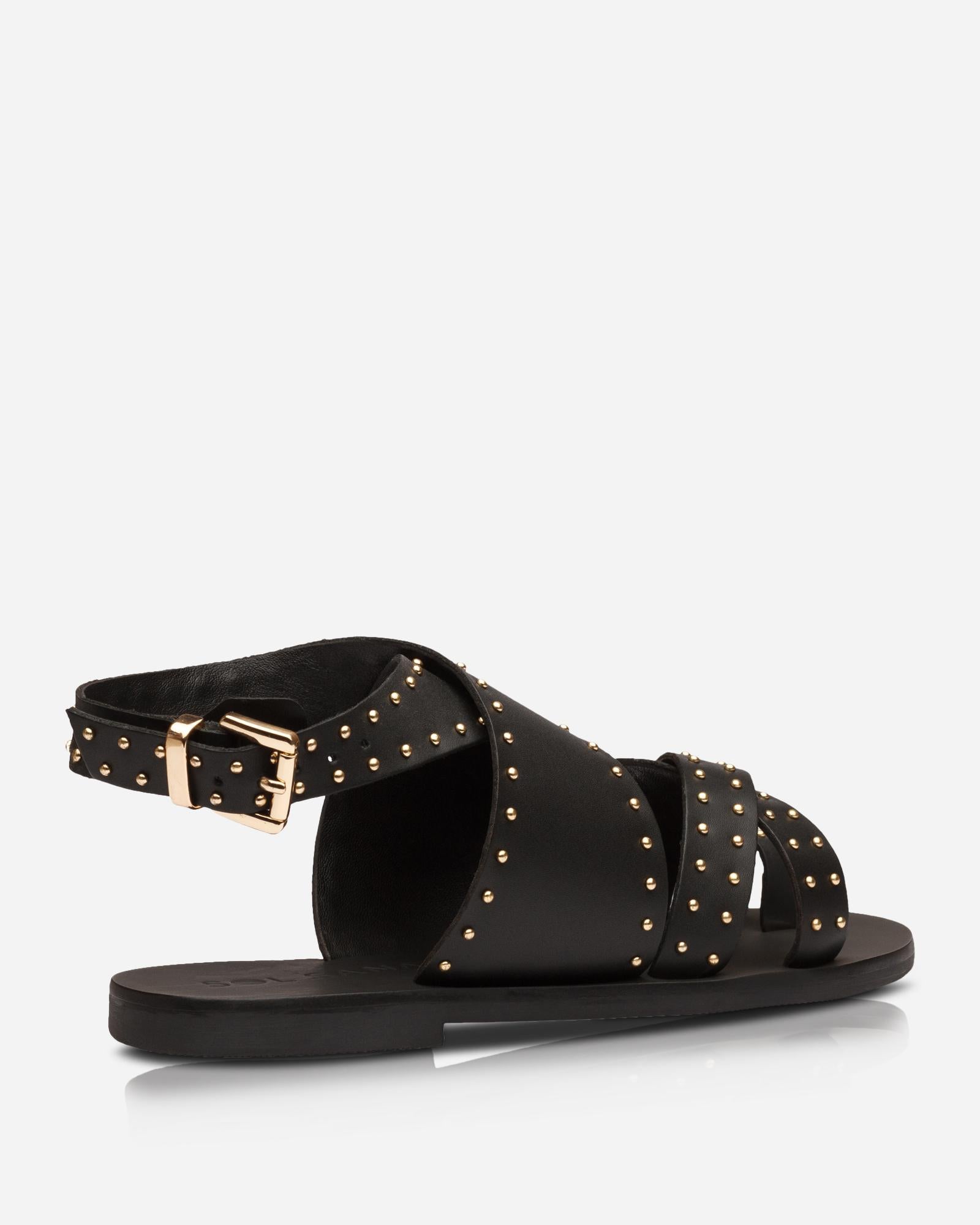 Vesper Sandal Black/Gold