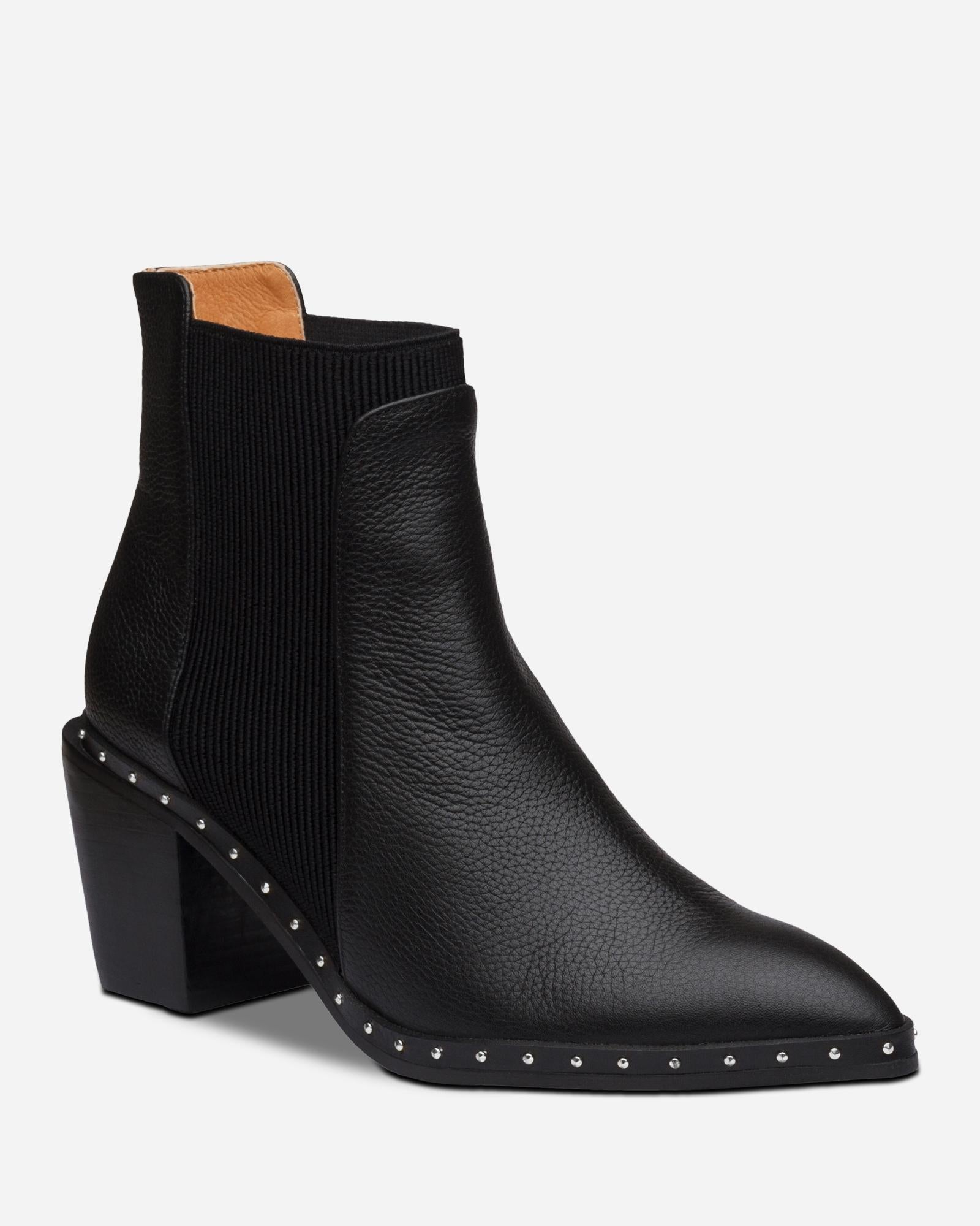 GEORGIE BOOT BLACK/SILVER