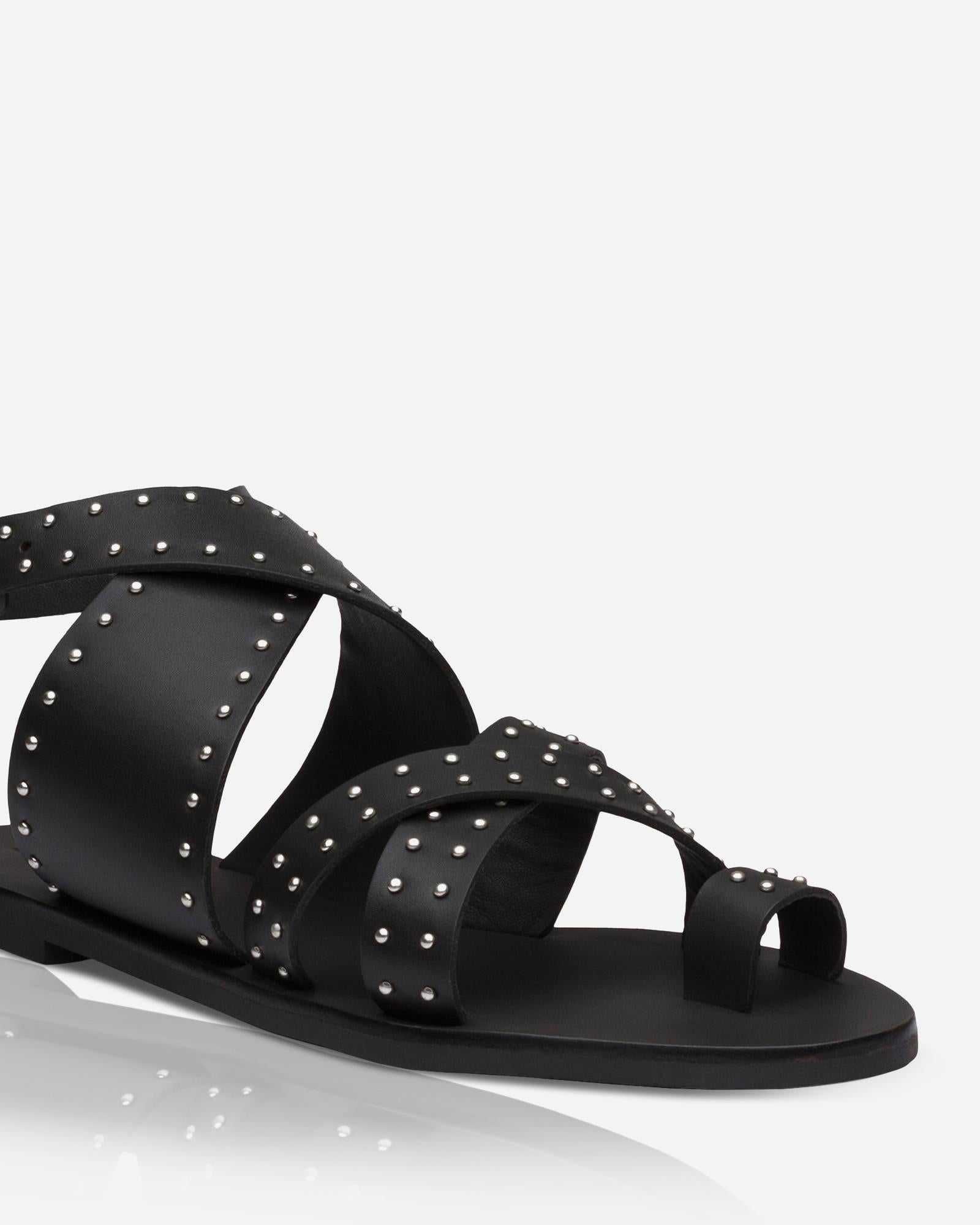 Vesper Sandal • Black/Silver
