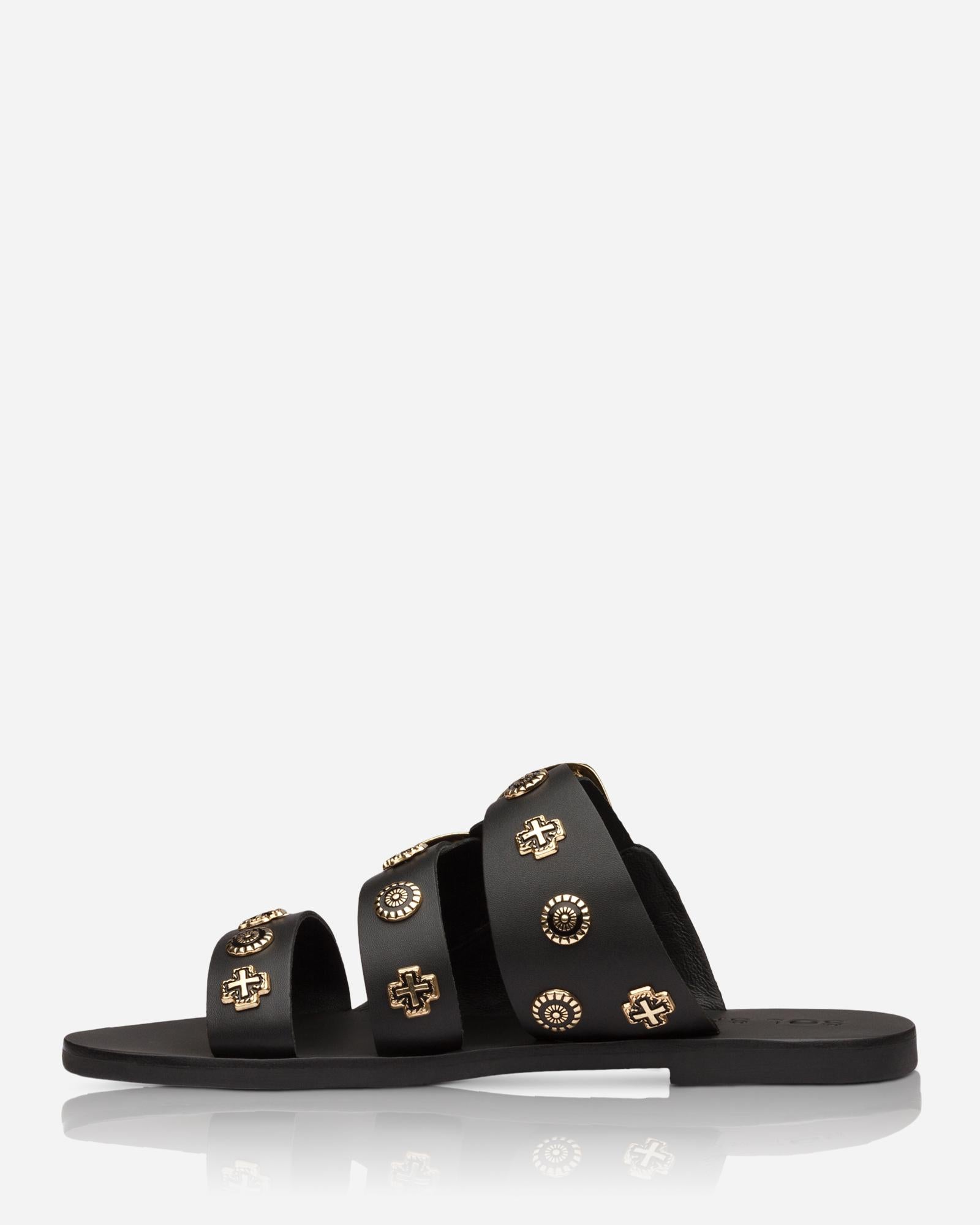 EASTWOOD SLIDE BLACK/GOLD WESTERN