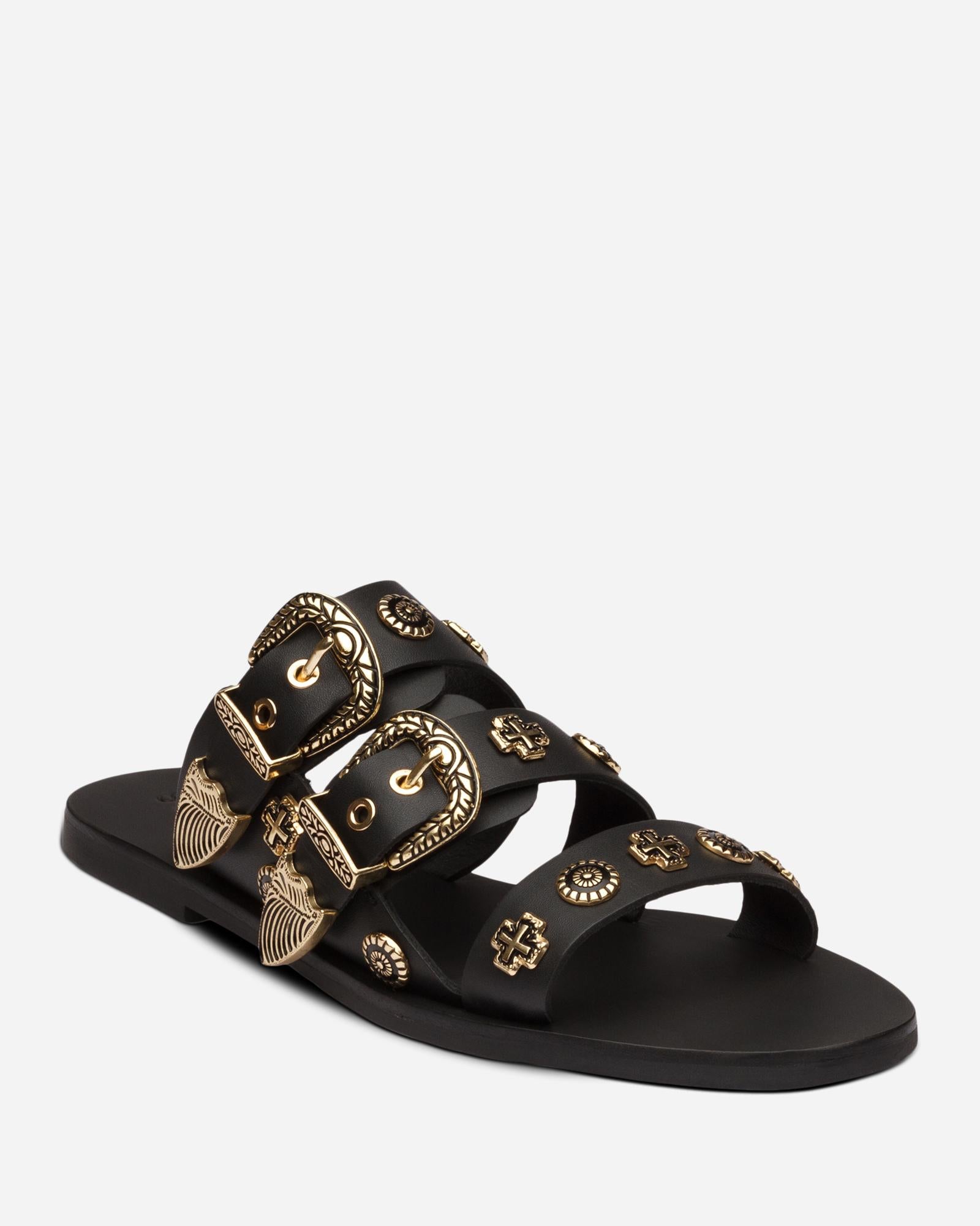 EASTWOOD SLIDE BLACK/GOLD WESTERN