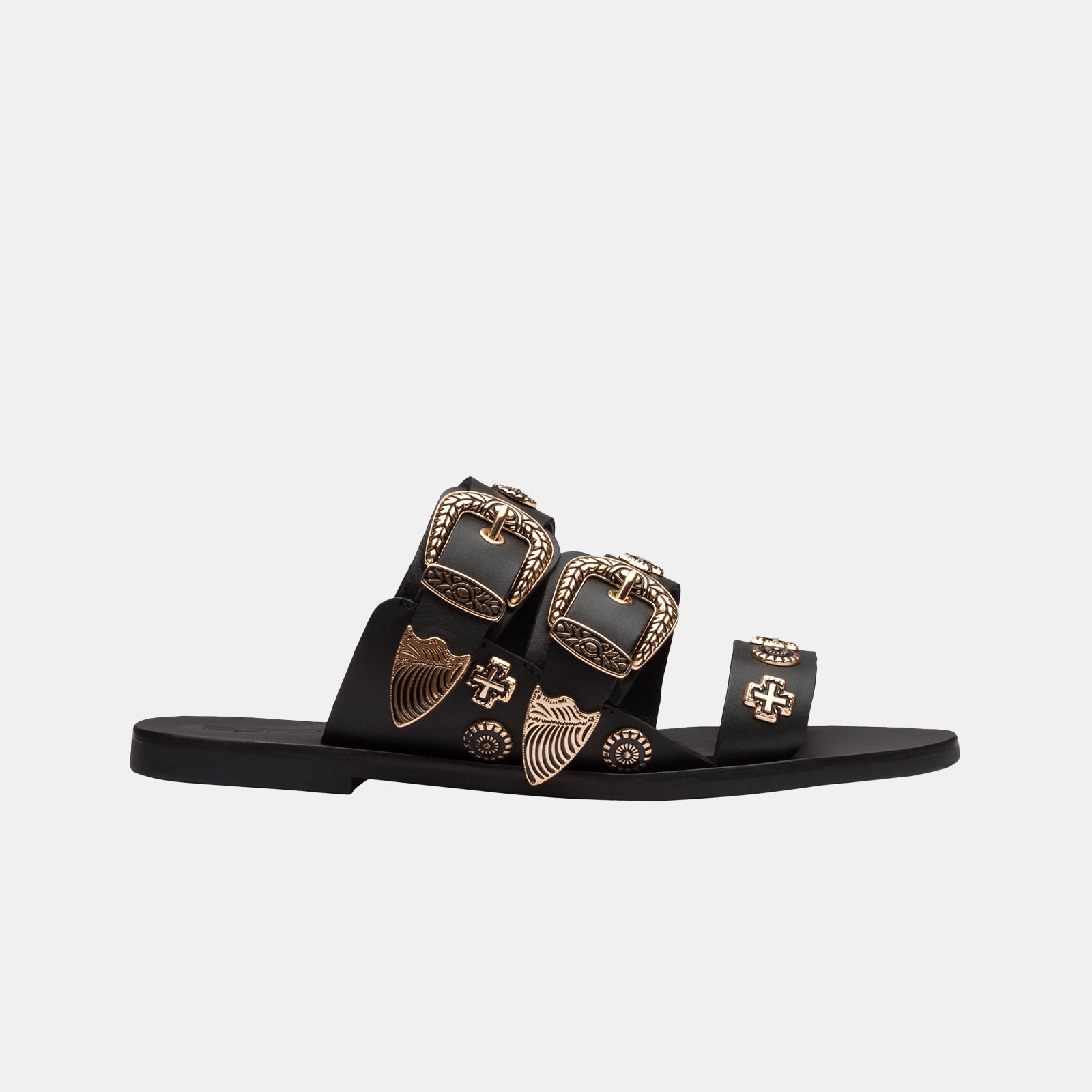 EASTWOOD SLIDE BLACK/GOLD WESTERN