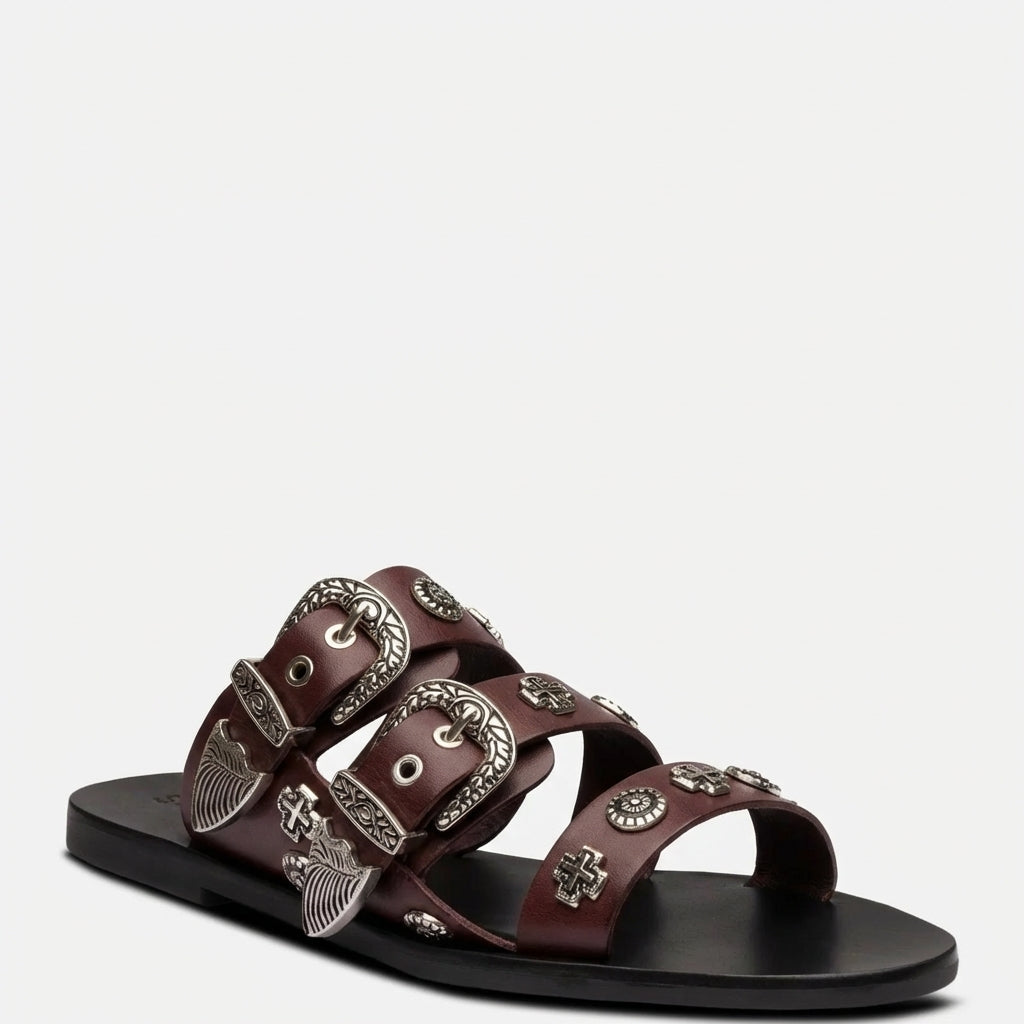 EASTWOOD SLIDE MULBERRY/SILVER