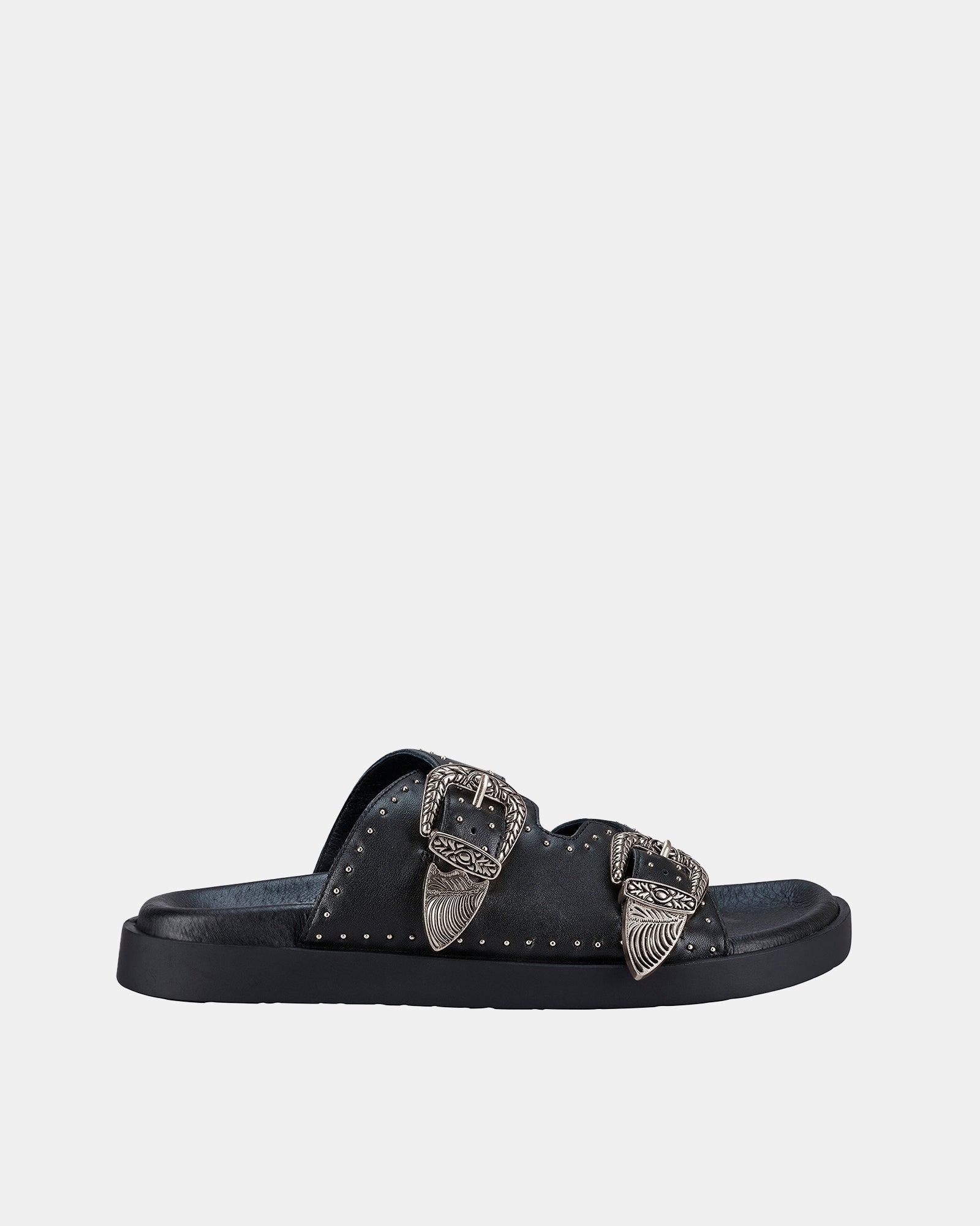 Eastwood Stud Footbed Black/Silver