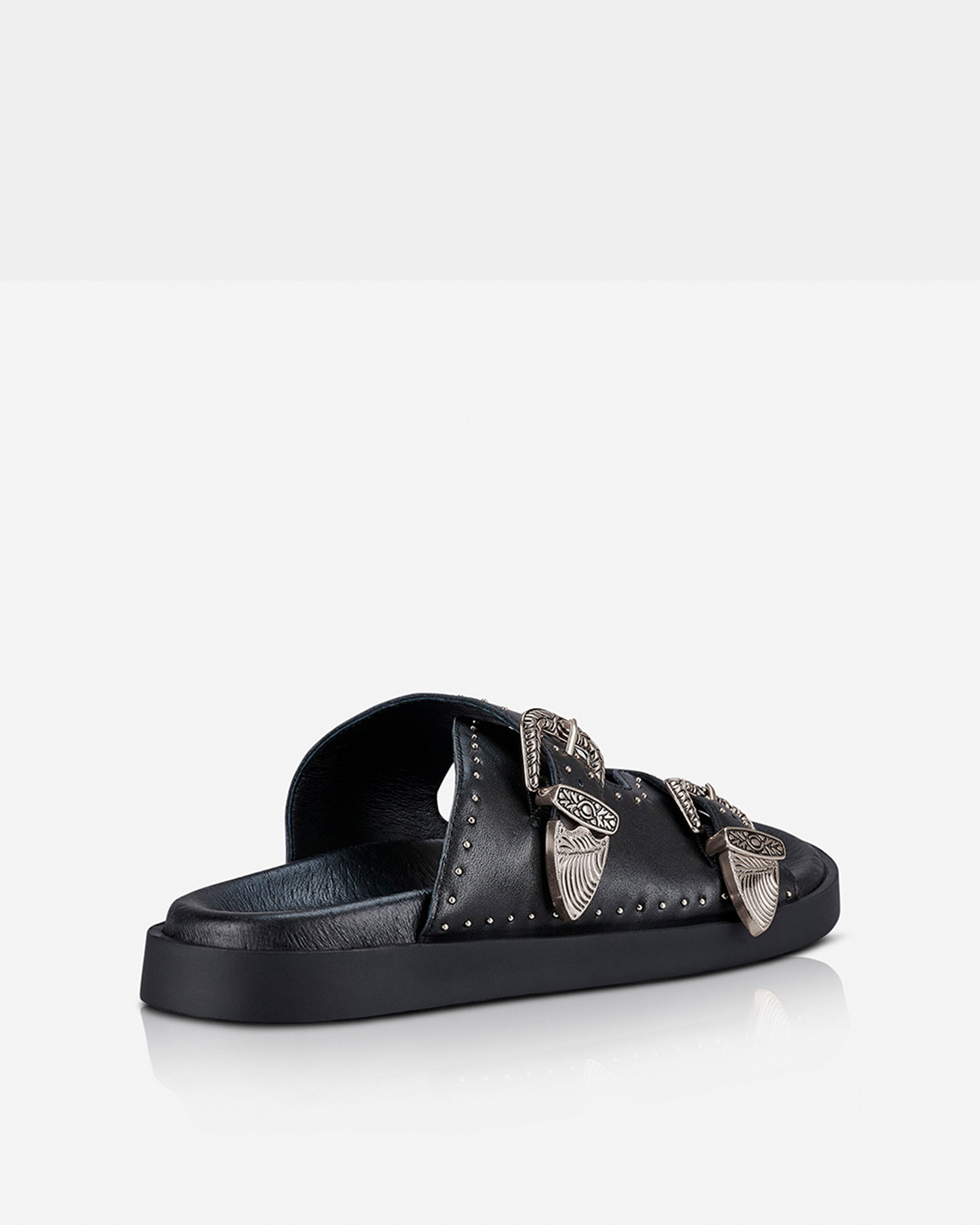 Eastwood Stud Footbed Black/Silver