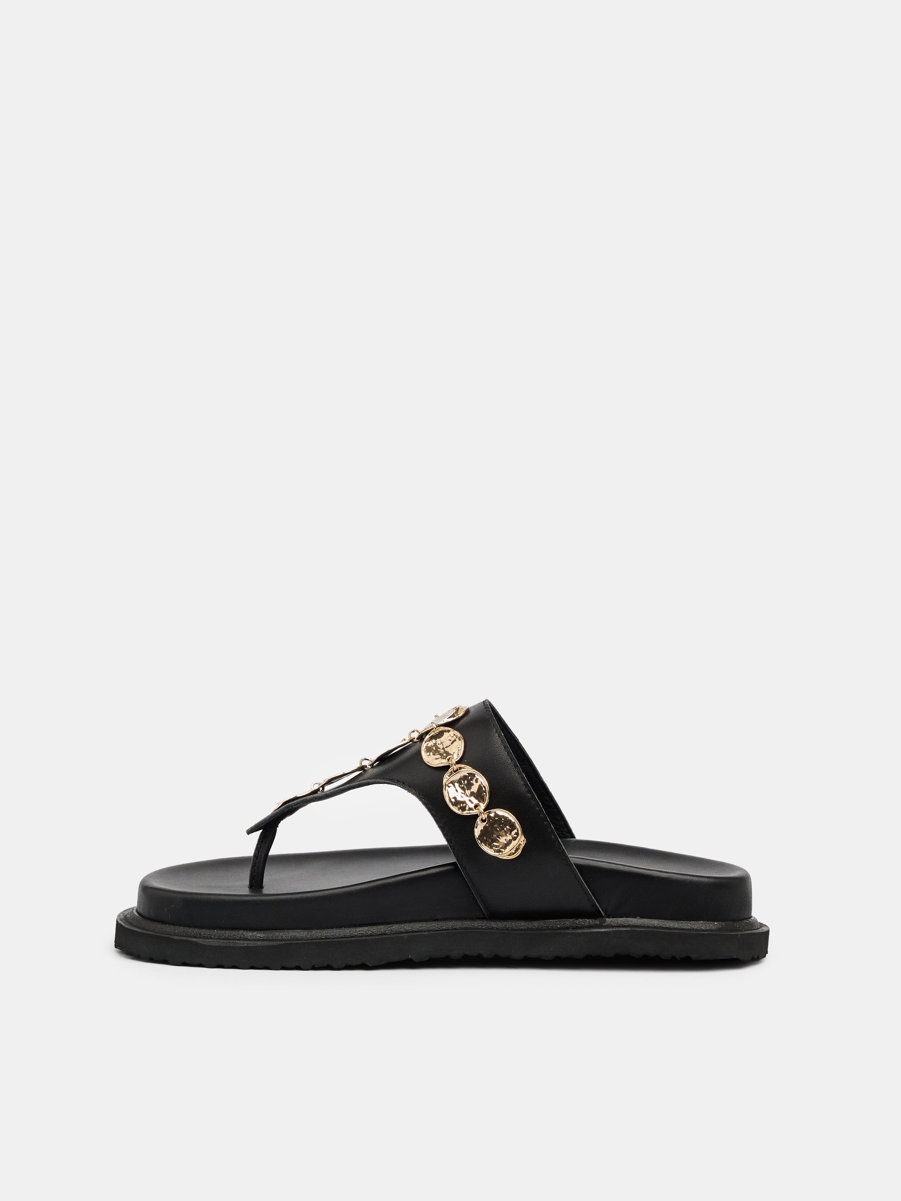 GOLDIE FOOTBED BLACK