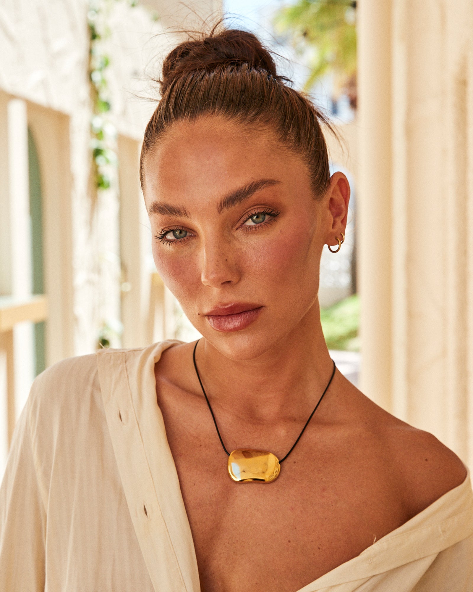 Pebble Necklace Gold