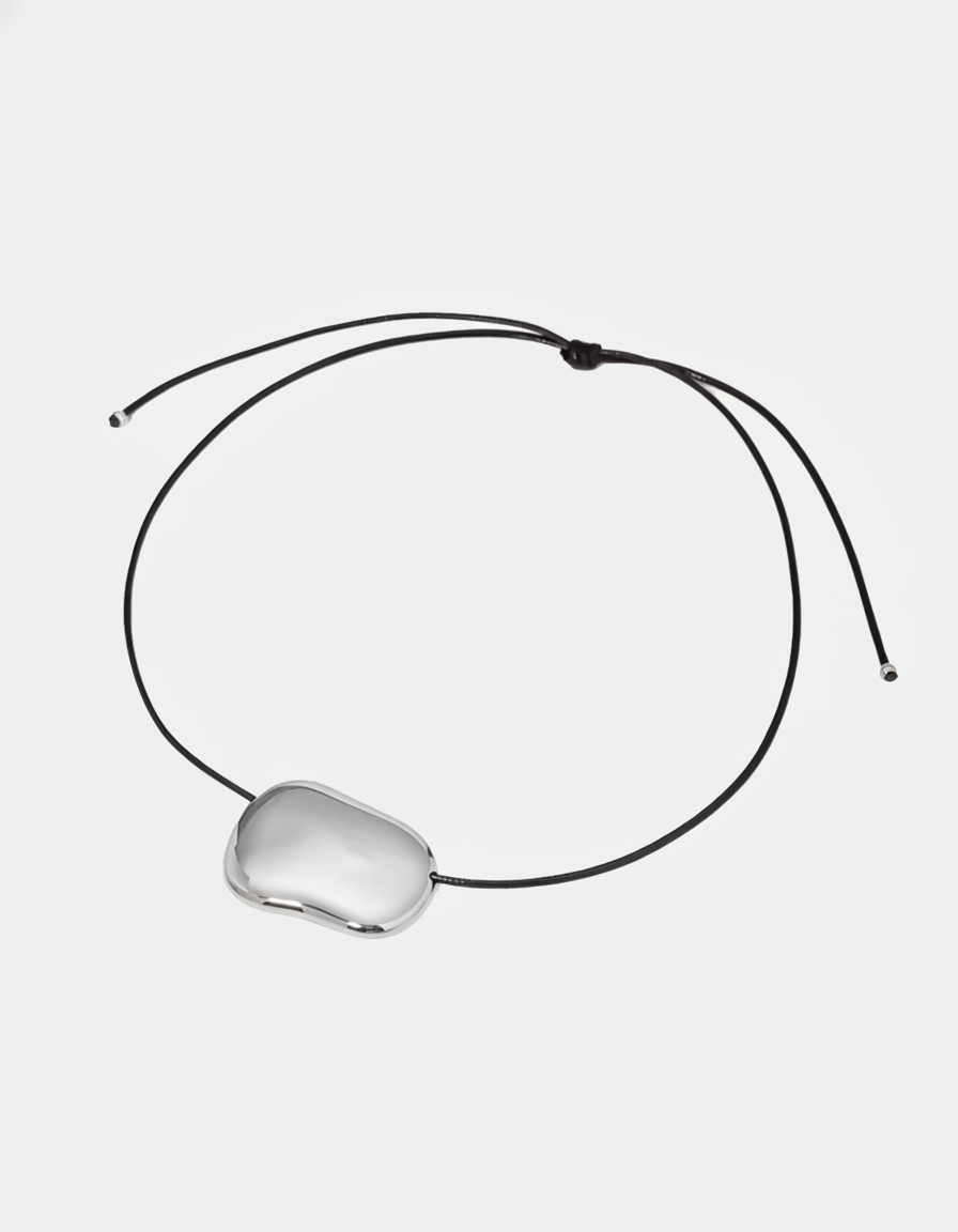 Pebble Necklace Silver