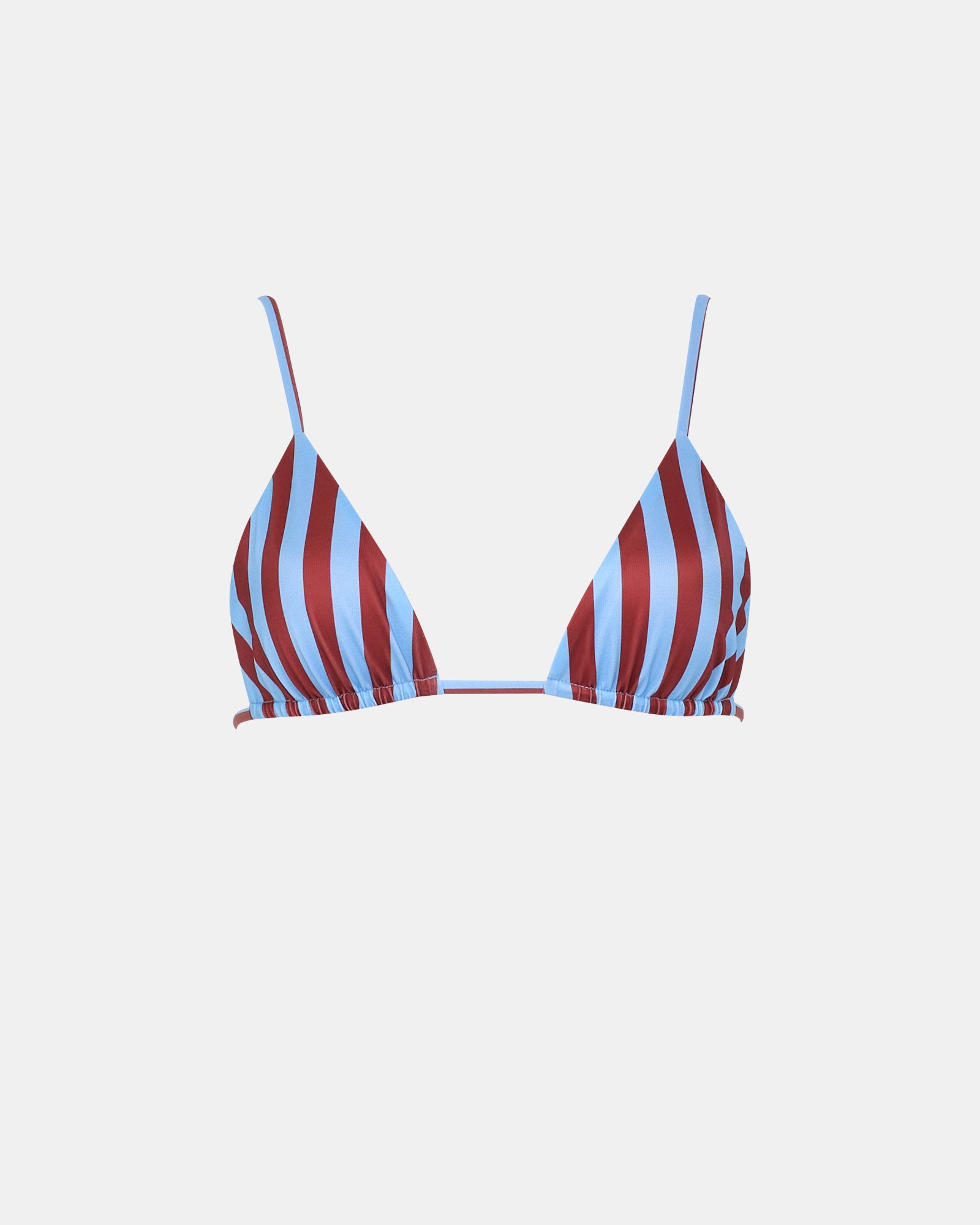 Eclipse String Bikini Top Burgundy Stripe