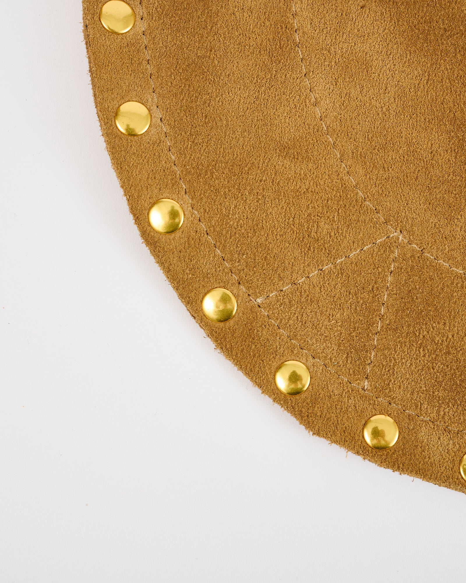 Luna Saddle Bag Taupe Suede