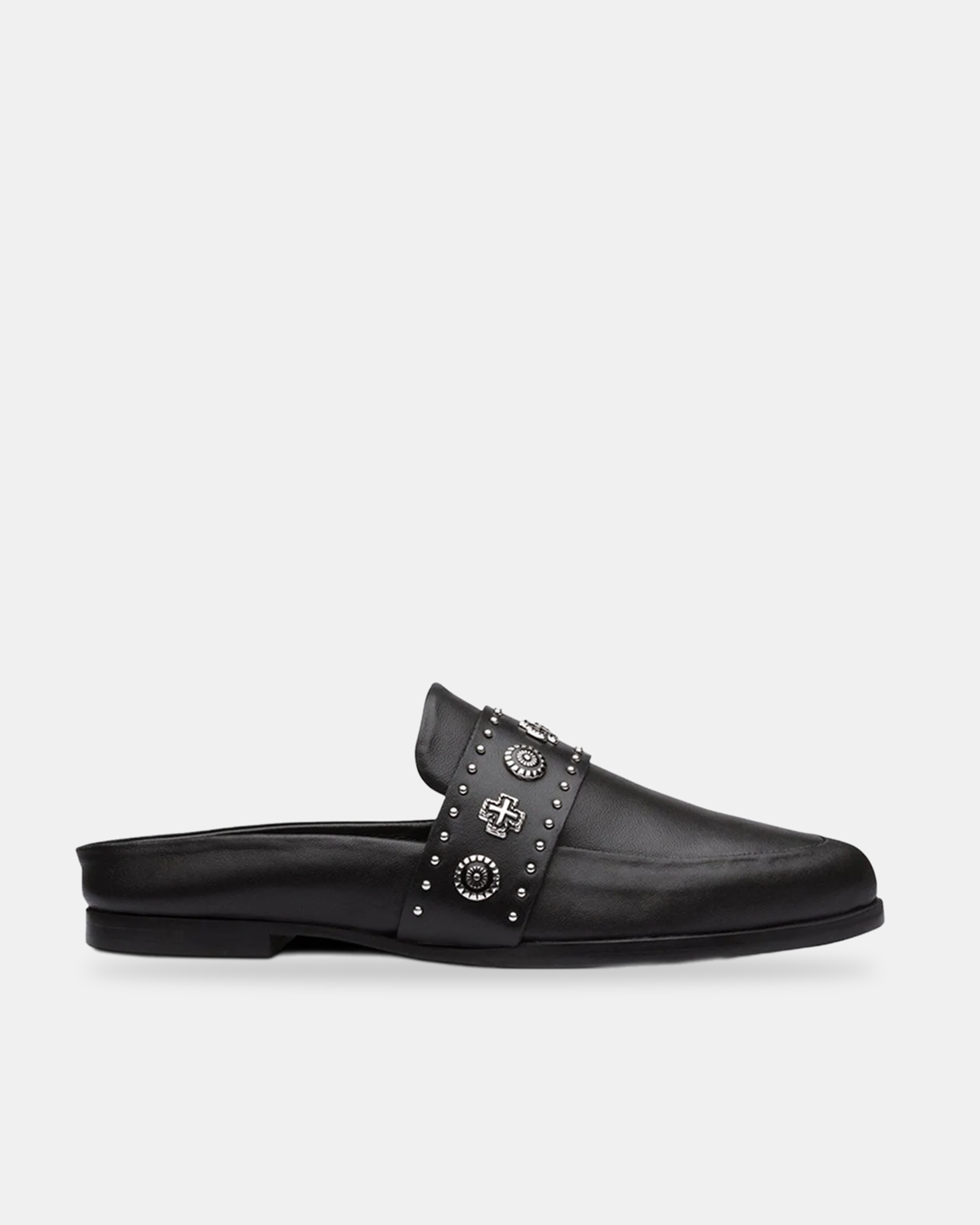TUESDAY SLIDE BLACK/SILVER WESTERN