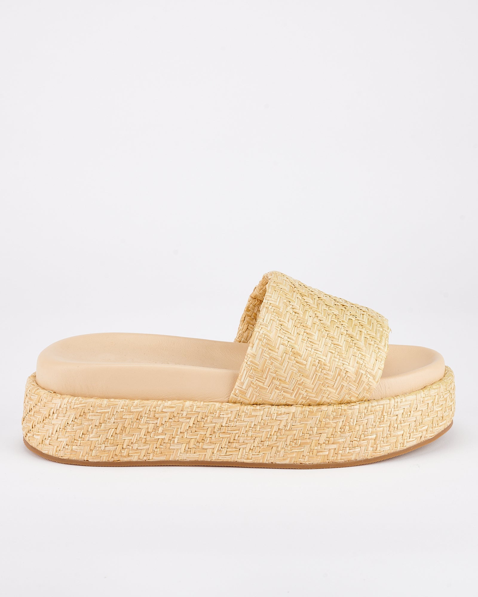 DUSTIN FLATFORM NATURAL RAFFIA