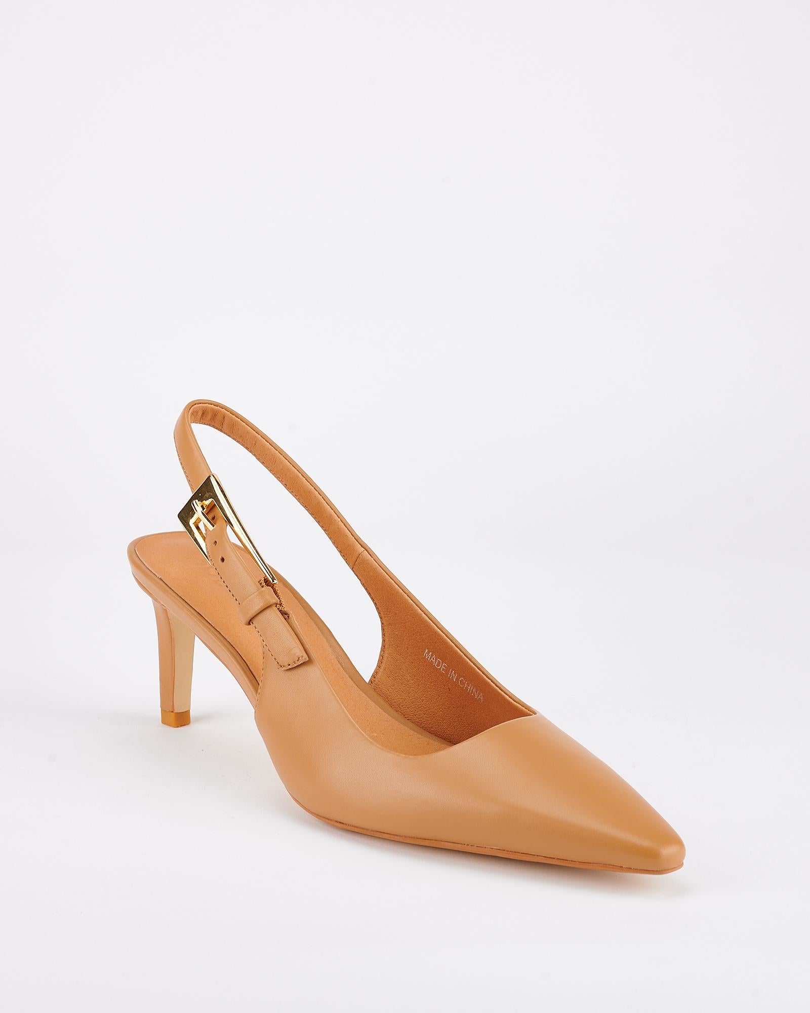 Voltaire Heel Tan