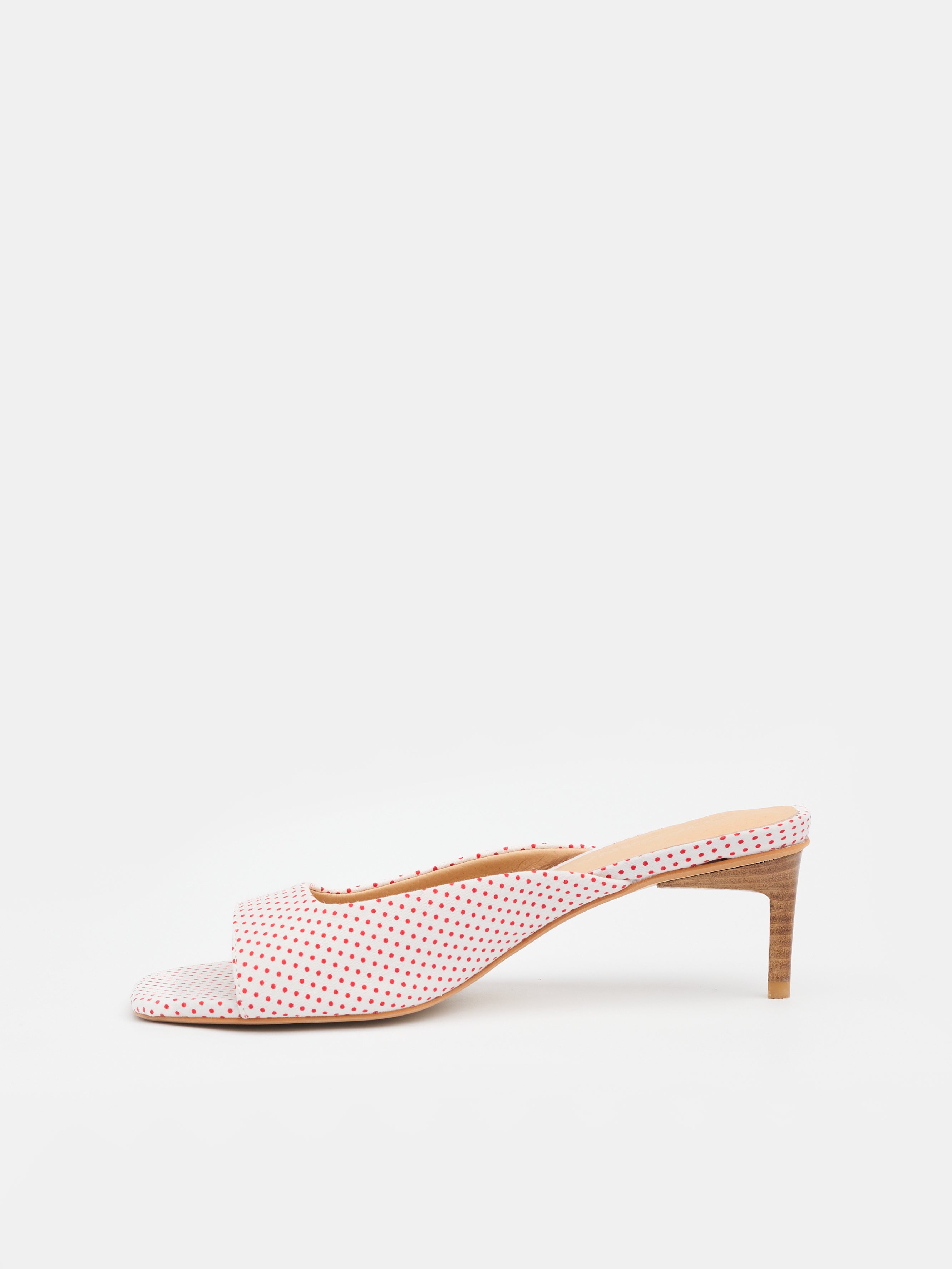 Tutu Mule – Red Polka Dot Heel