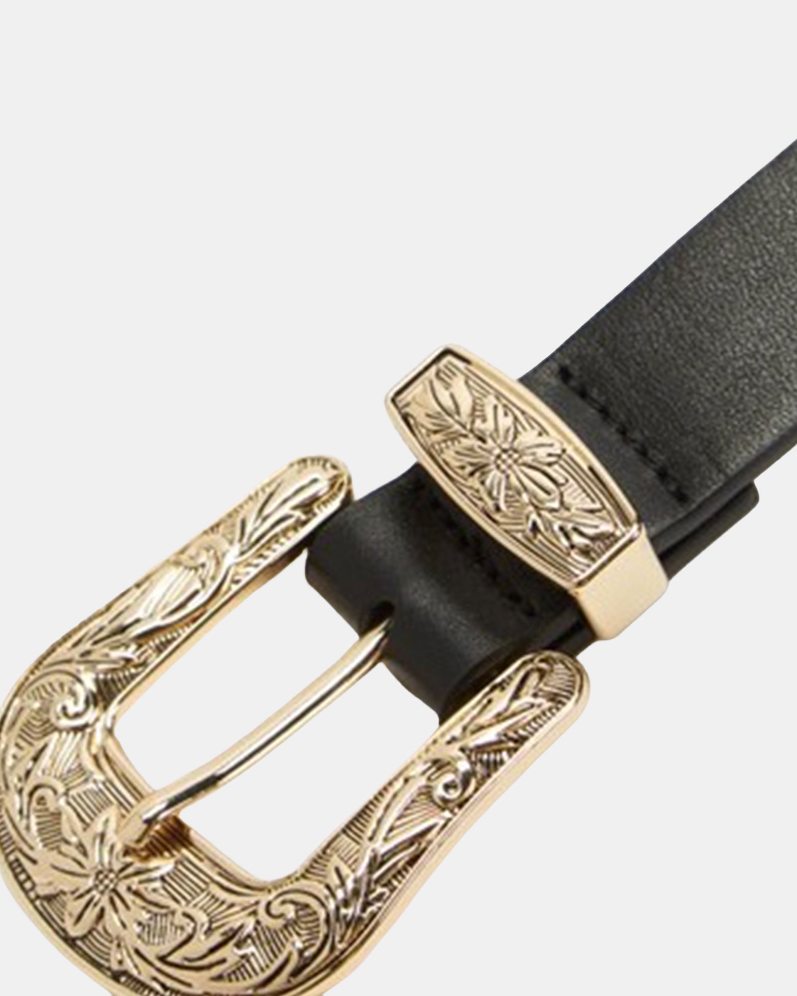 Western Belt Black/Gold