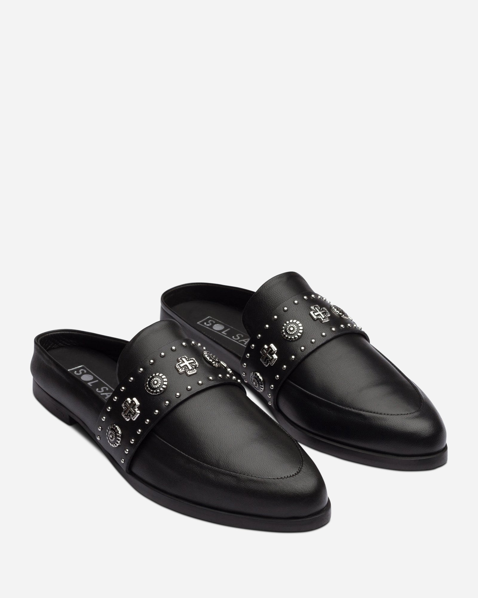 TUESDAY SLIDE BLACK/SILVER WESTERN