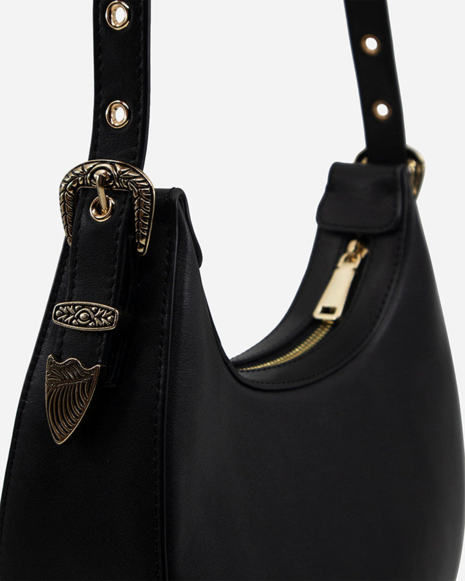 Crescent Bag Black/Gold