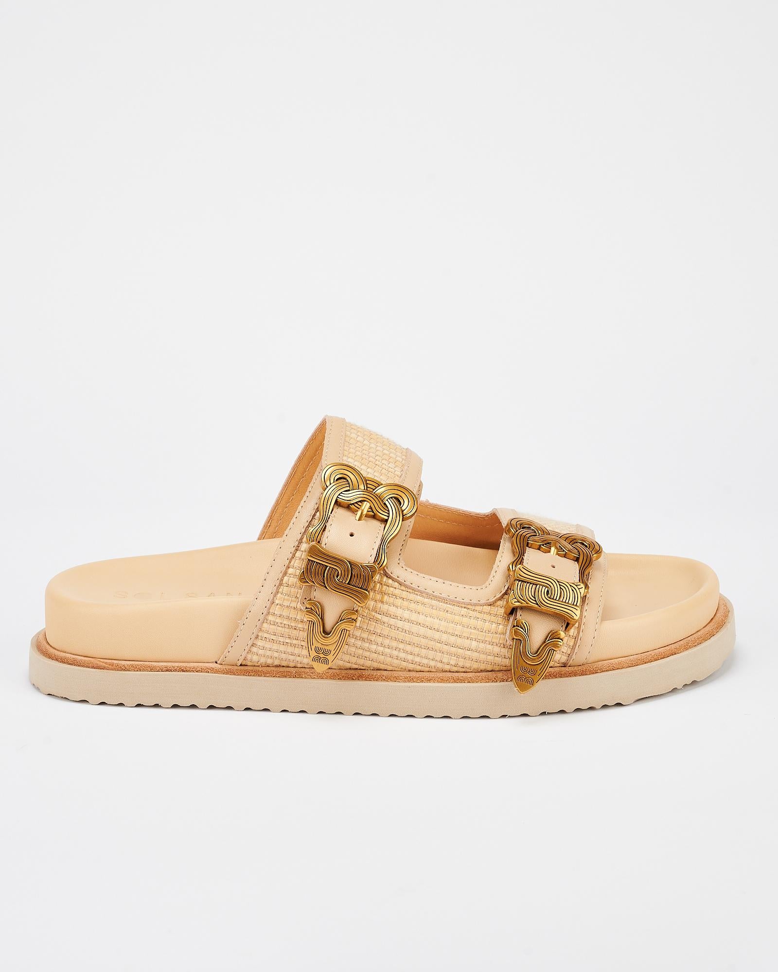 Scribe Footbed Natural Woven/Gold