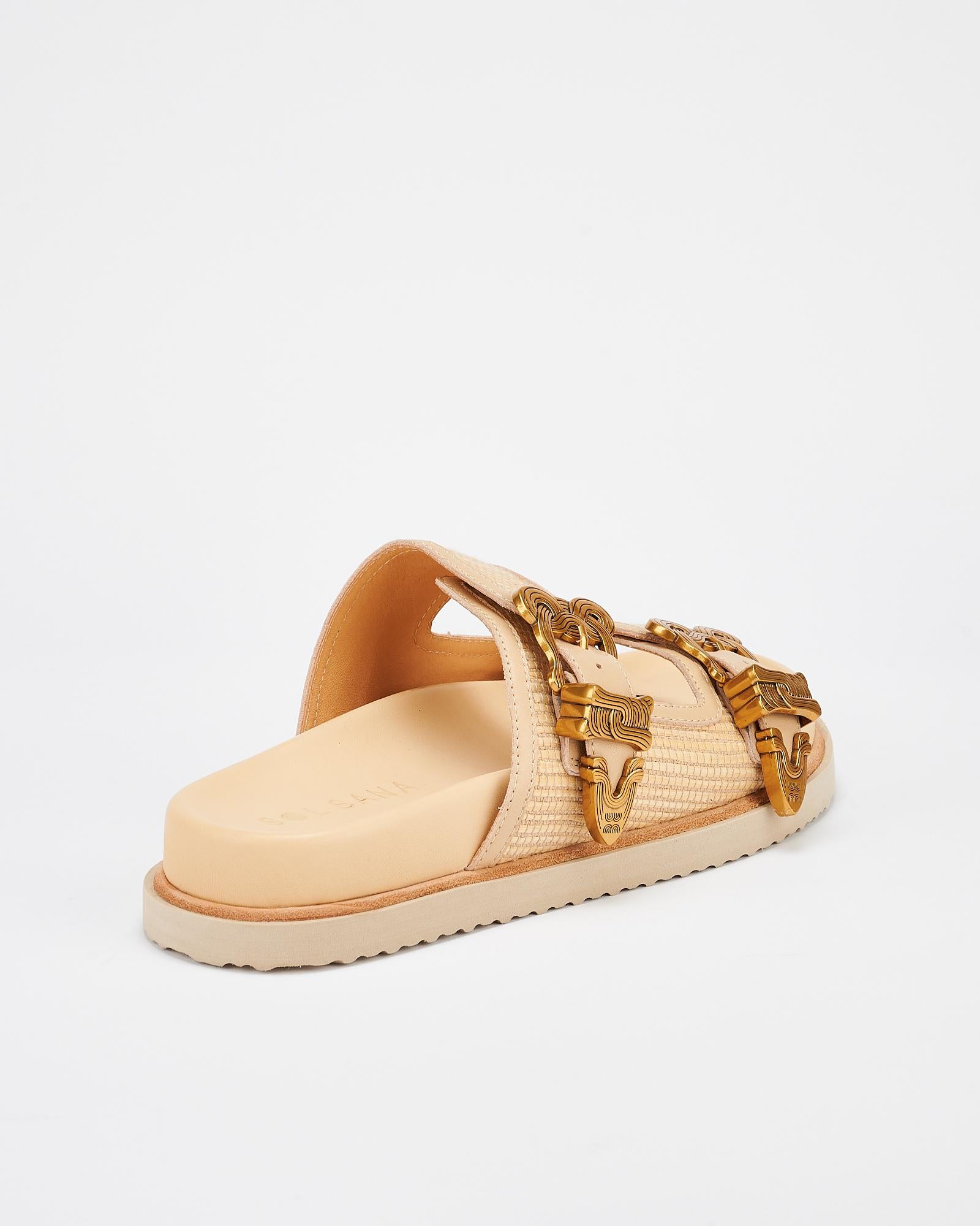 Scribe Footbed Natural Woven/Gold