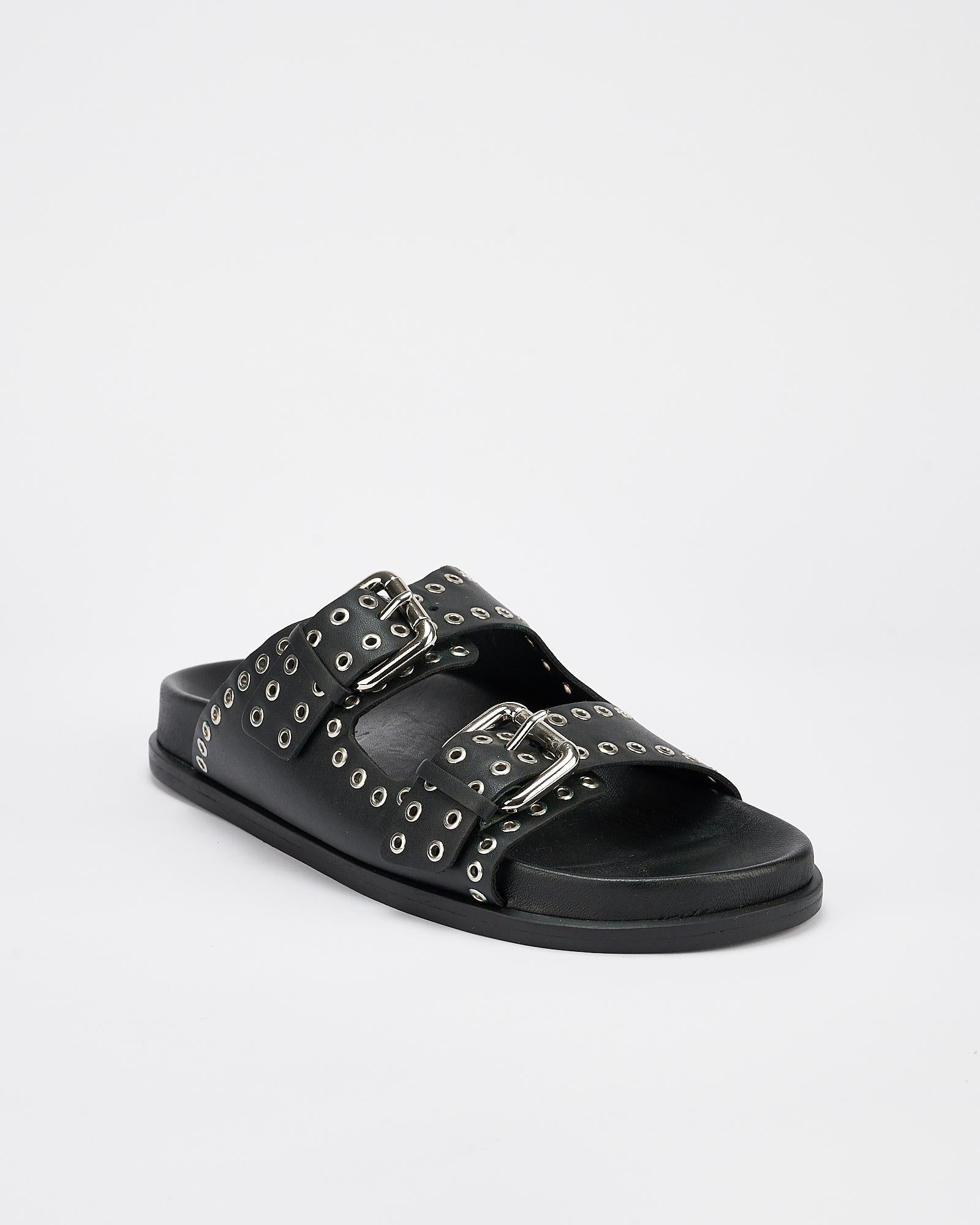 Thea Footbed Black/Silver