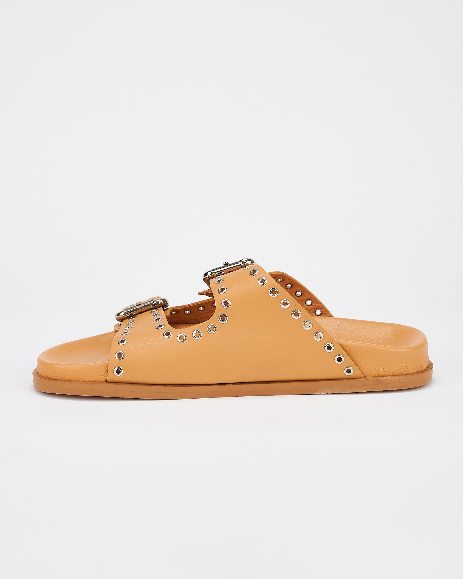 Thea Footbed Tan/Silver