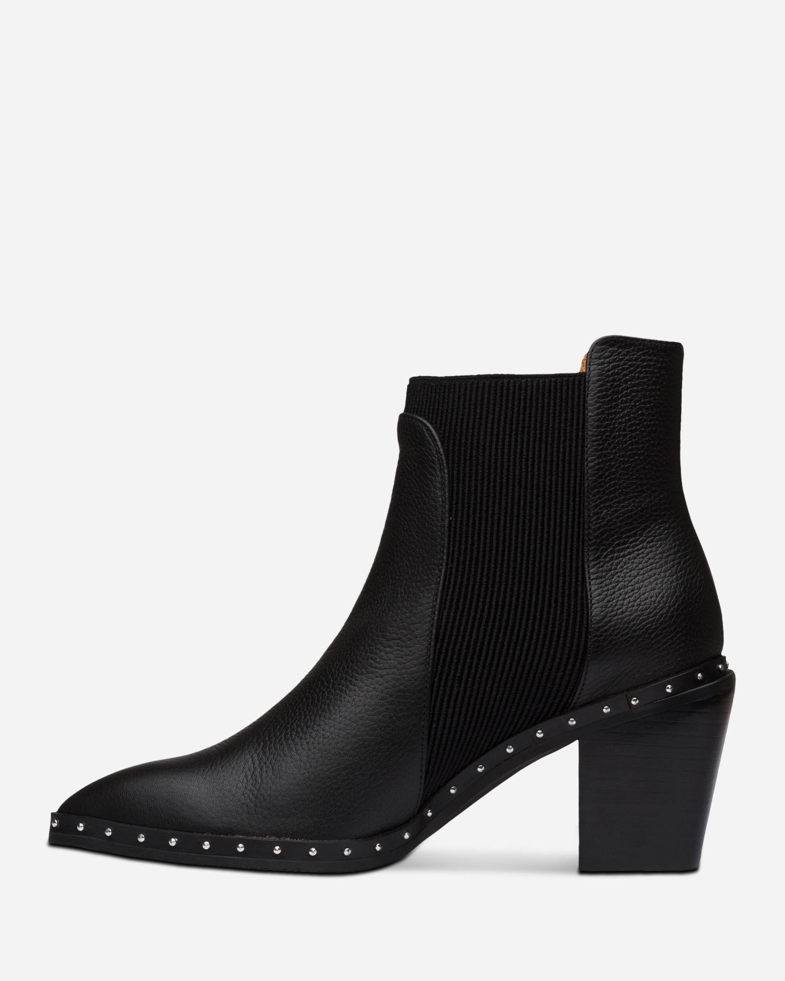 GEORGIE BOOT BLACK/SILVER