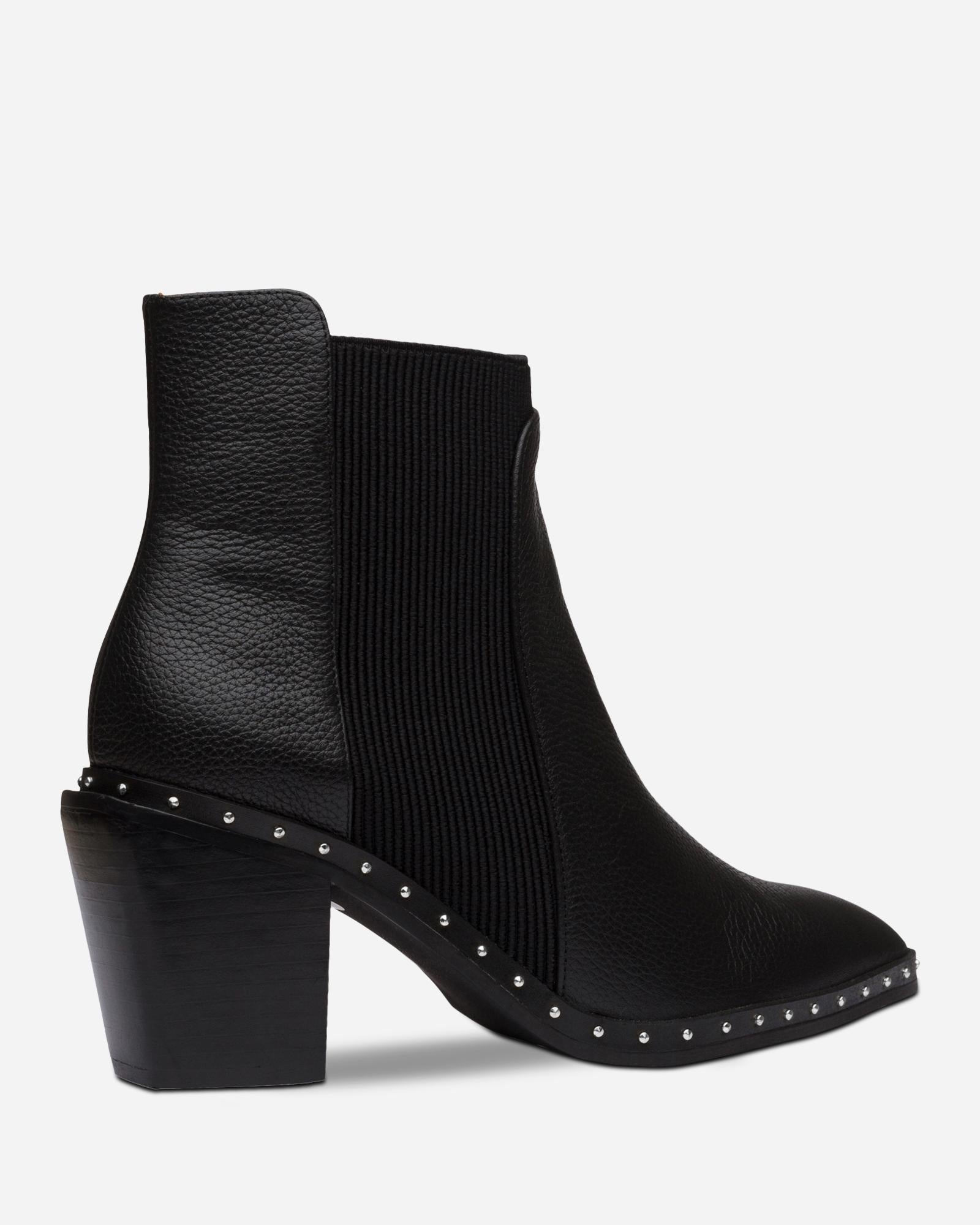 GEORGIE BOOT BLACK/SILVER