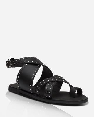 Vesper Sandal • Black/Silver