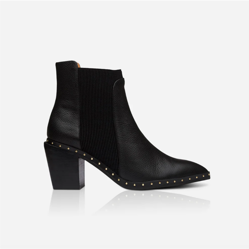 Georgie Boot Black Gold SOL SANA