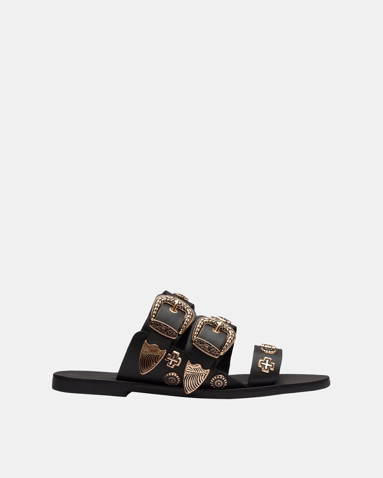 EASTWOOD SLIDE BLACK/GOLD WESTERN
