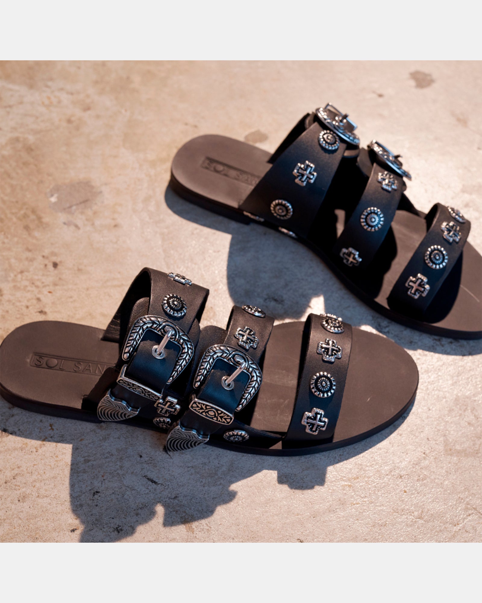 EASTWOOD SLIDE BLACK/SILVER WESTERN