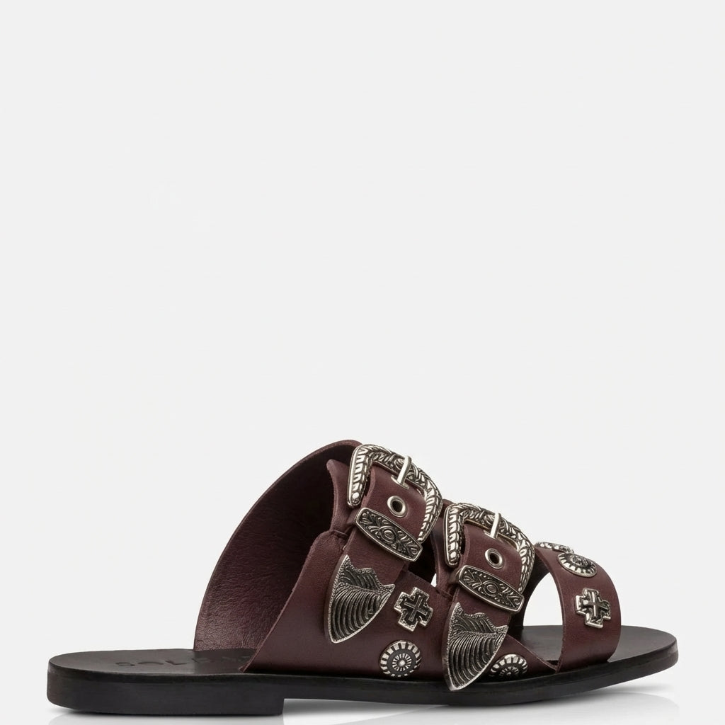 EASTWOOD SLIDE MULBERRY/SILVER