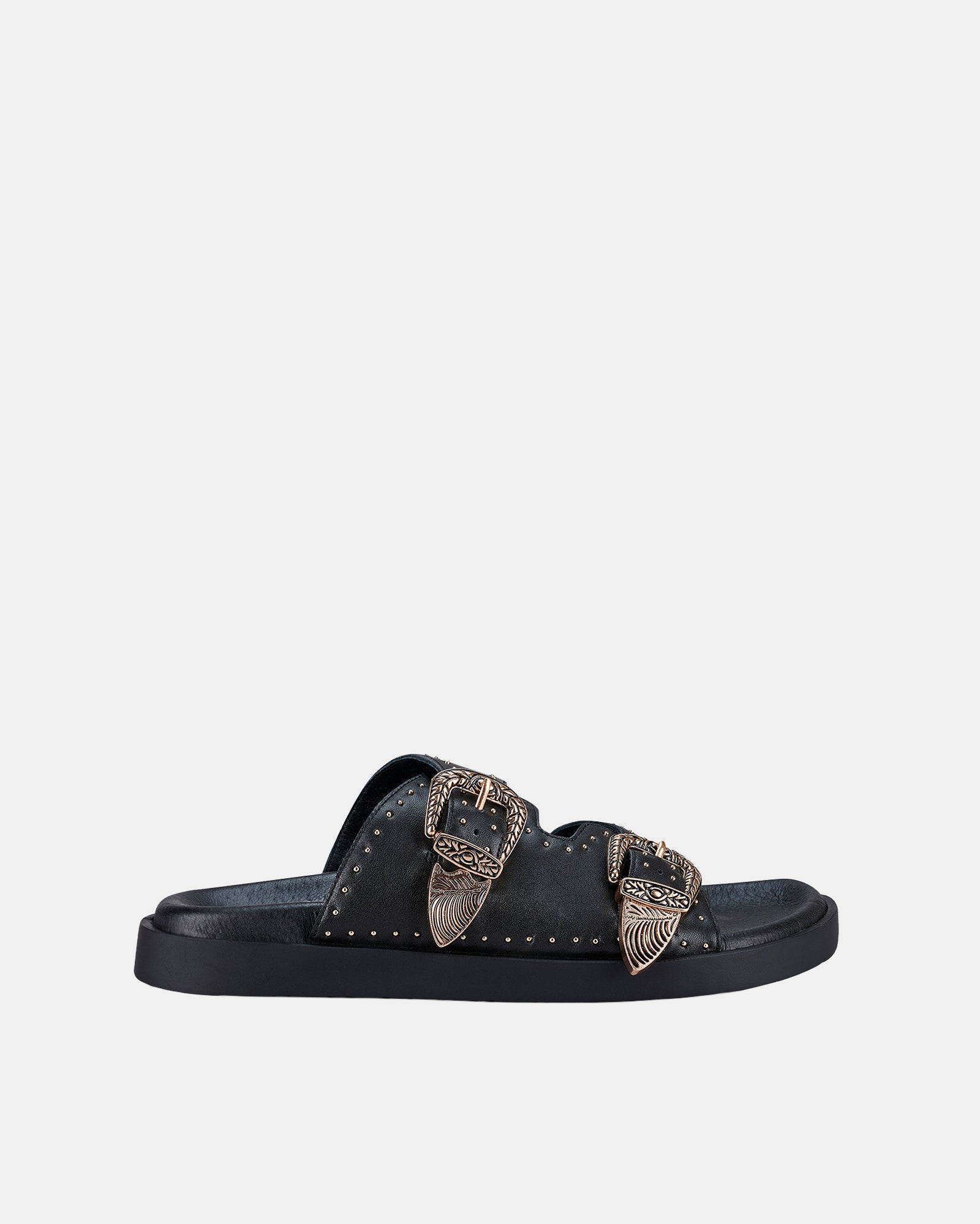 Eastwood Stud Footbed Black/Gold