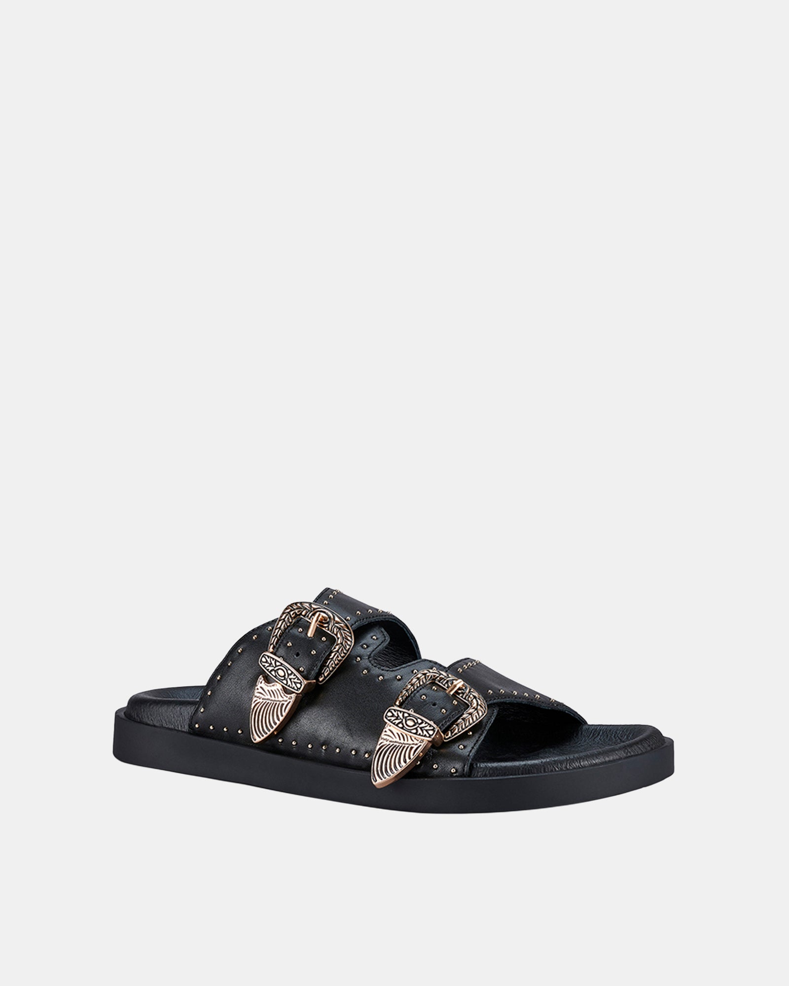 Eastwood Stud Footbed Black/Gold