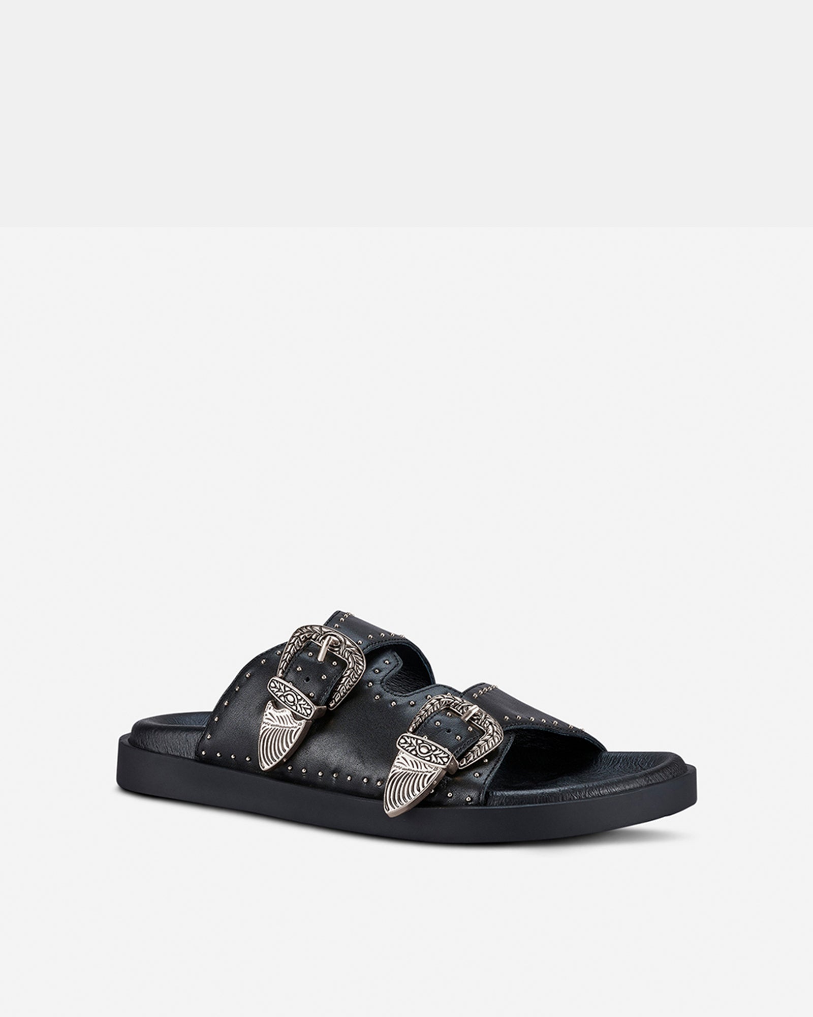 Eastwood Stud Footbed Black/Silver