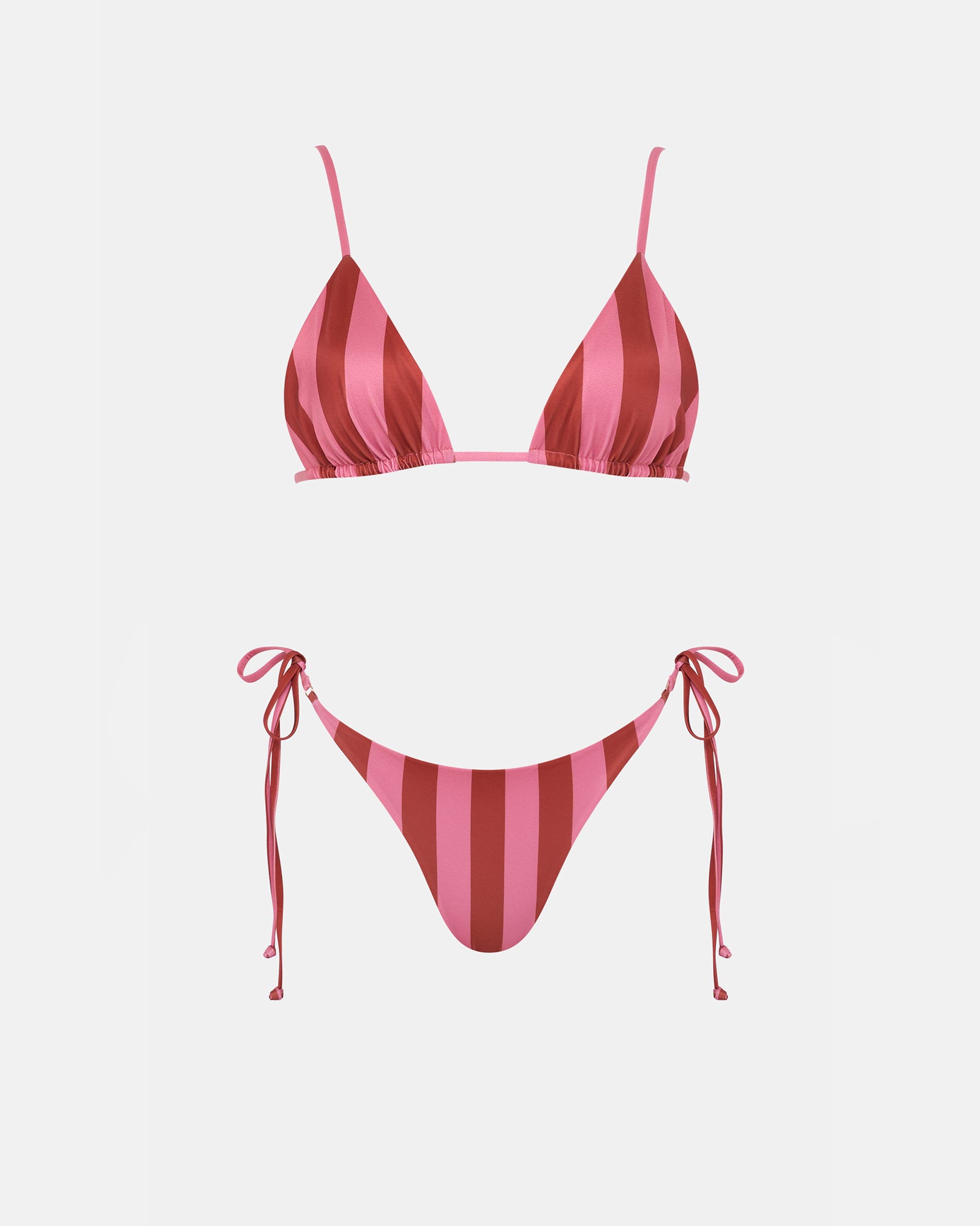 Eclipse String Bikini Bottom Choc Stripe