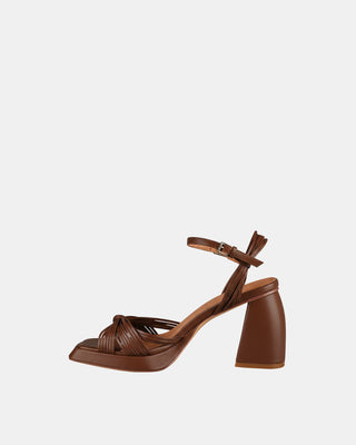 Evita Platform Heel Cocoa