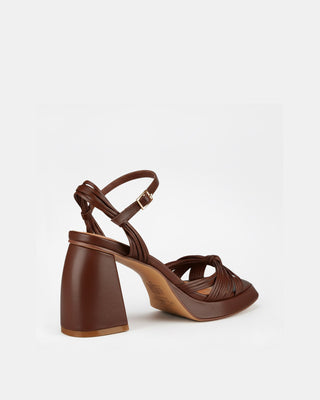 Evita Platform Heel Cocoa
