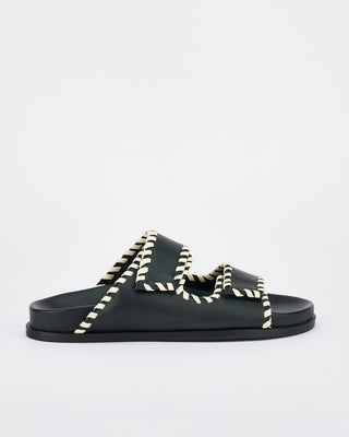 Fontelina Footbed Black/Off White Trim