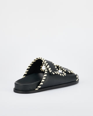 Fontelina Footbed Black/Off White Trim