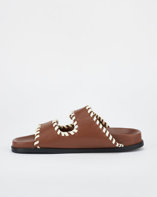 Fontelina Footbed Cocoa / Off White Trim