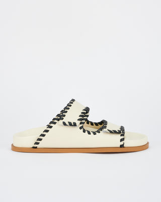 Fontelina Footbed Off White / Black Trim