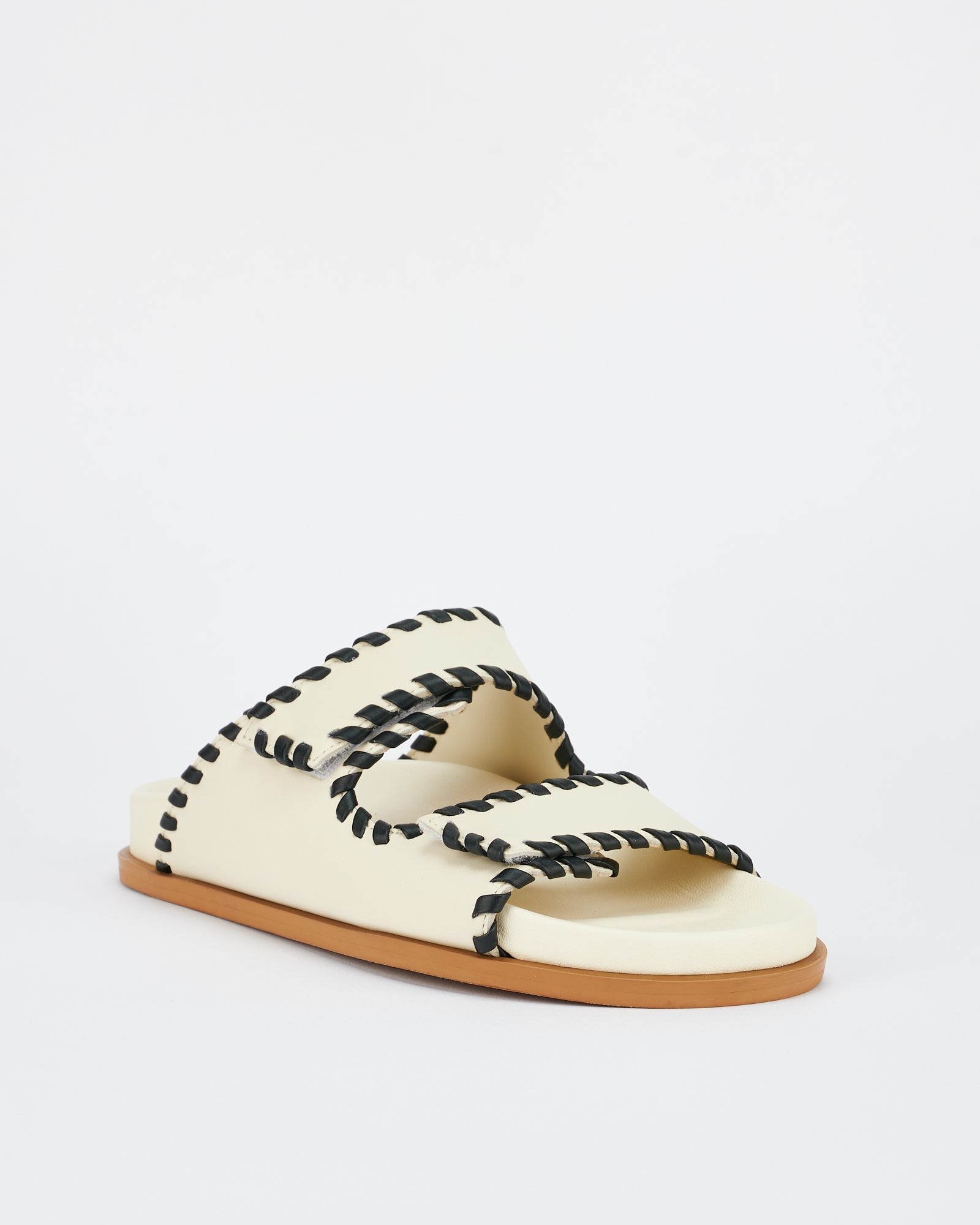 Fontelina Footbed Off White / Black Trim