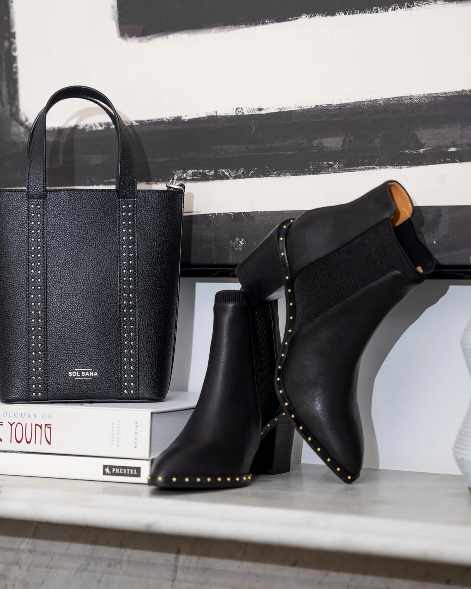 GEORGIE BOOT BLACK/GOLD