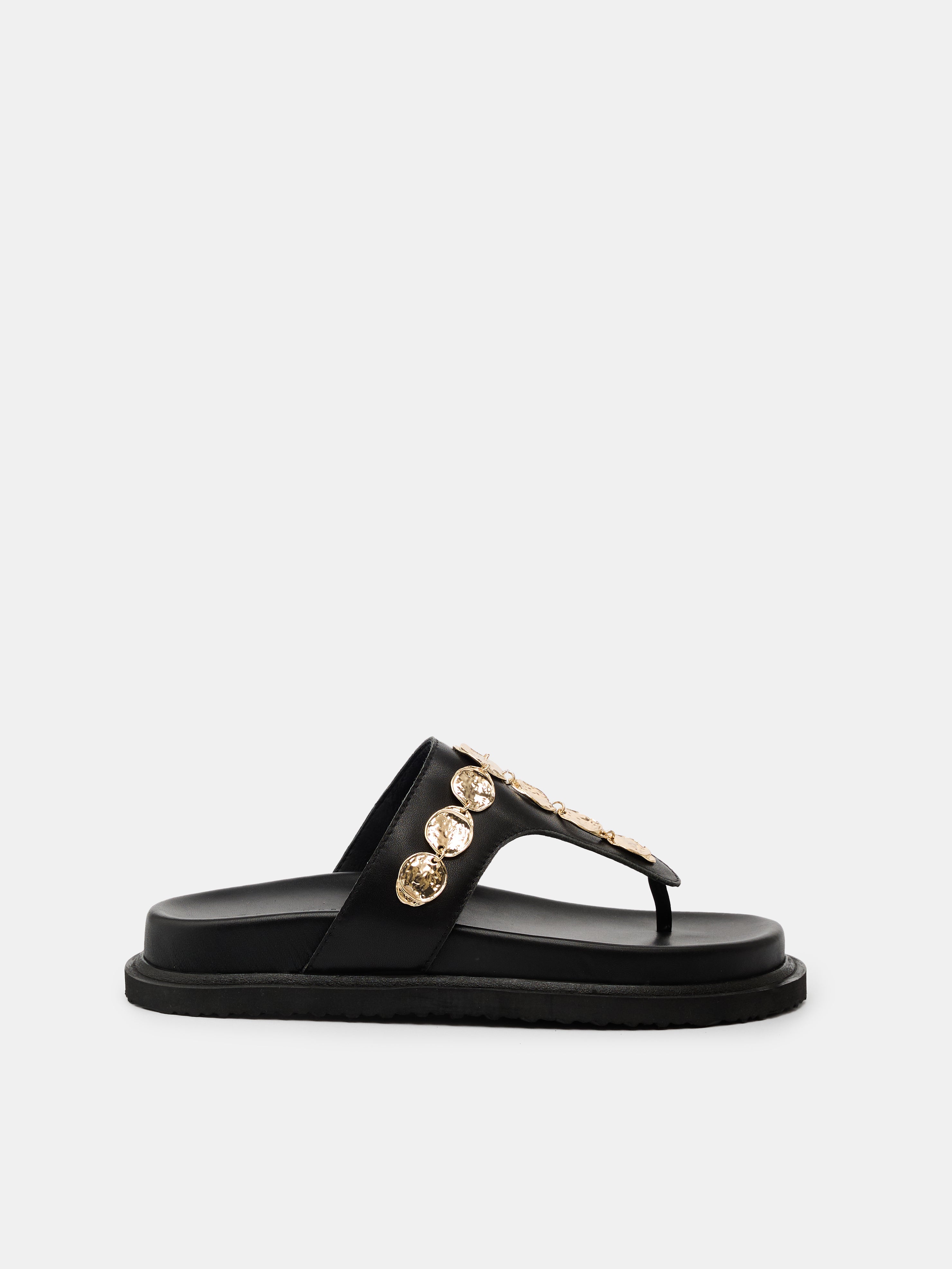 GOLDIE FOOTBED BLACK