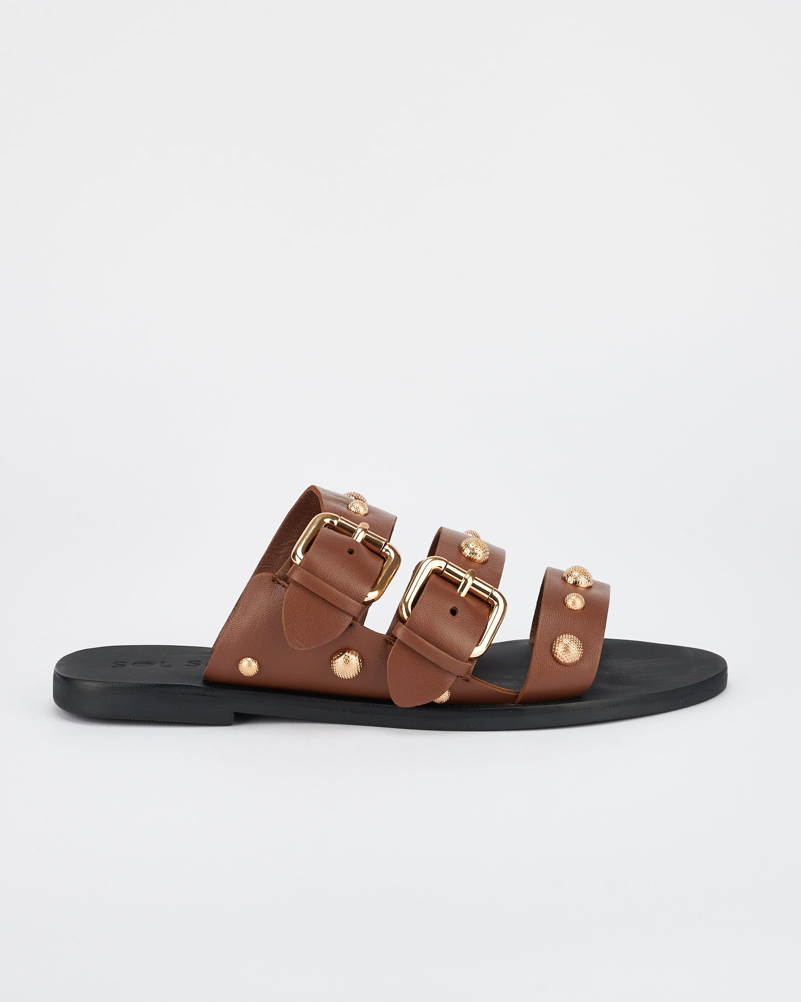 Hvar Slide Cocoa/Gold