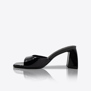 Lenny Mule Patent Black