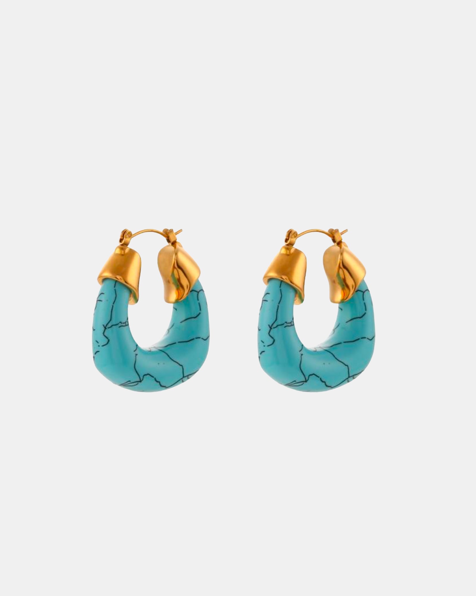 Ocean Earring Gold/Turquoise