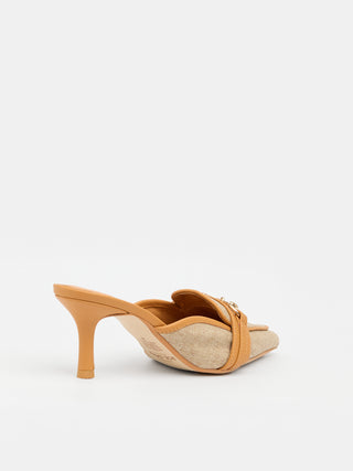 Carrie Mule Natural Canvas